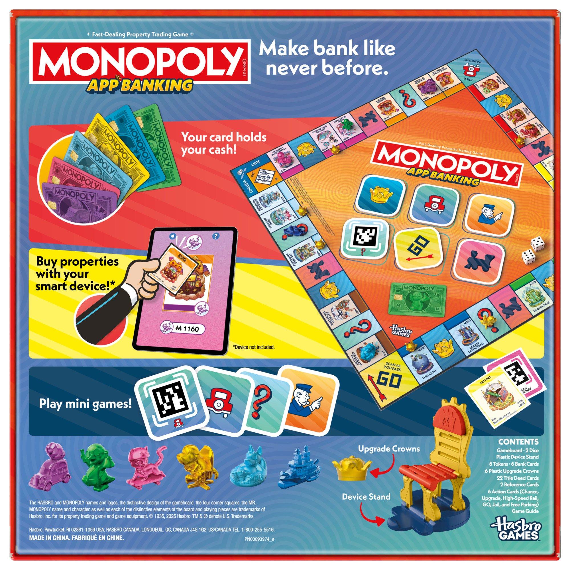 Mehrfarbig - Monopoly - App Banking Board Game - 4