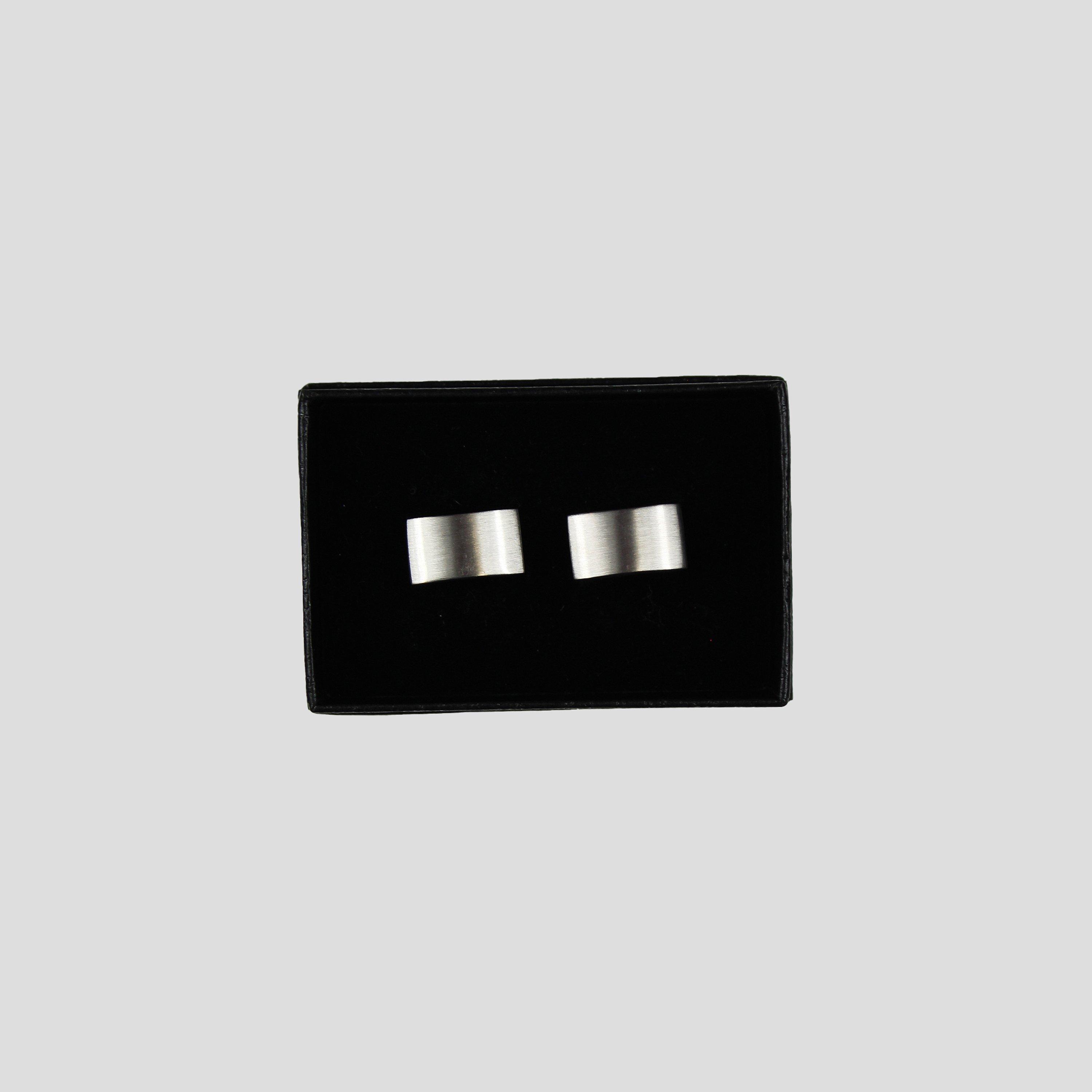 Twisted Tailor Men's Brink Rectangle Cufflink - Silver