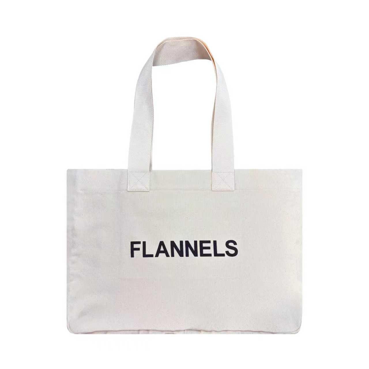White - Flannels - B4Large Tote - 1