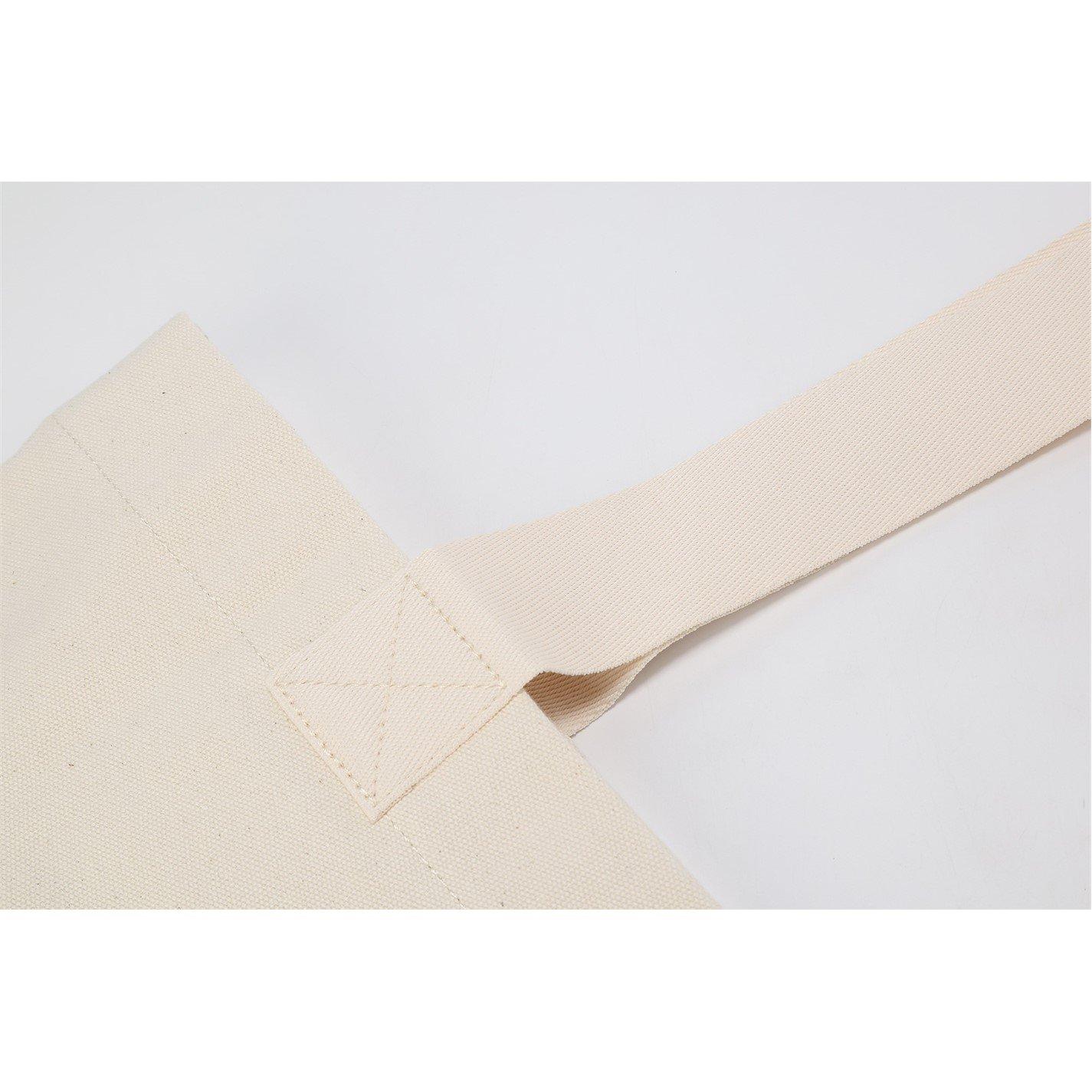 White - Flannels - Canvas Logo Tote Bag - 7