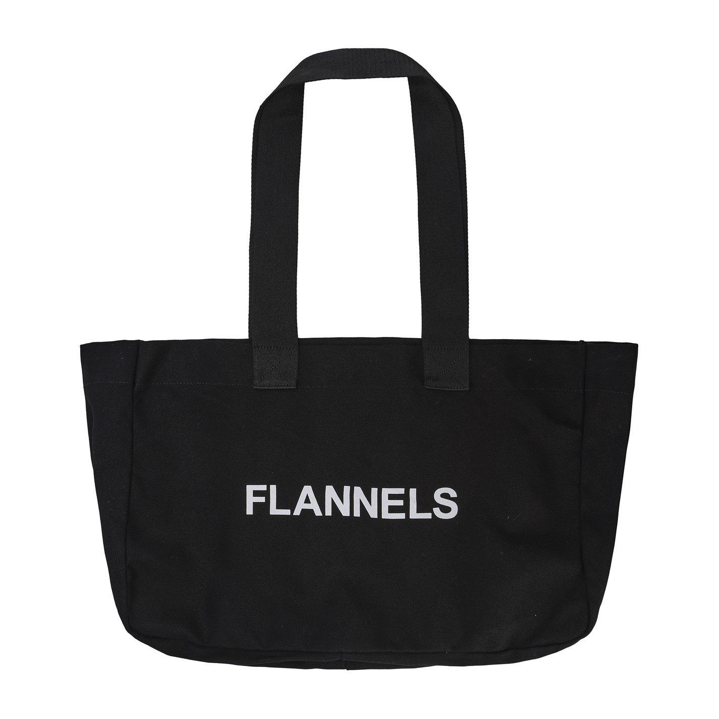 Flannels  Canvas Logo Tote Bag - Black