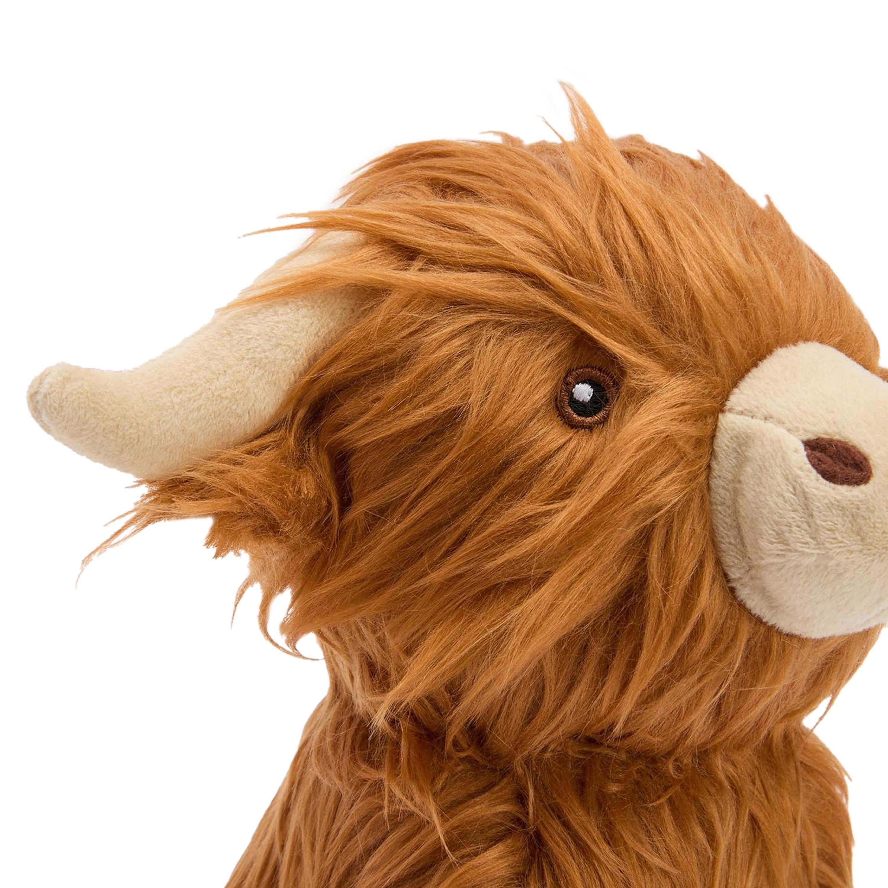 Brown/Classic - Barbour - Highland Cow Dog Toy - 4