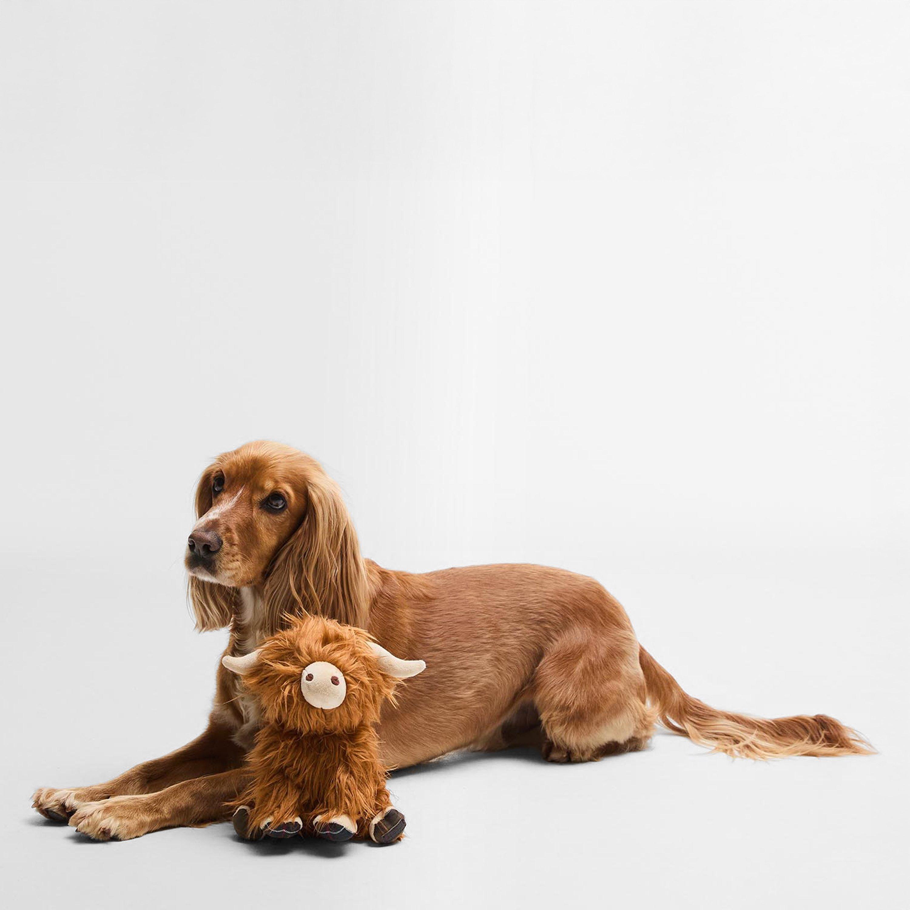 Brown/Classic - Barbour - Highland Cow Dog Toy - 6
