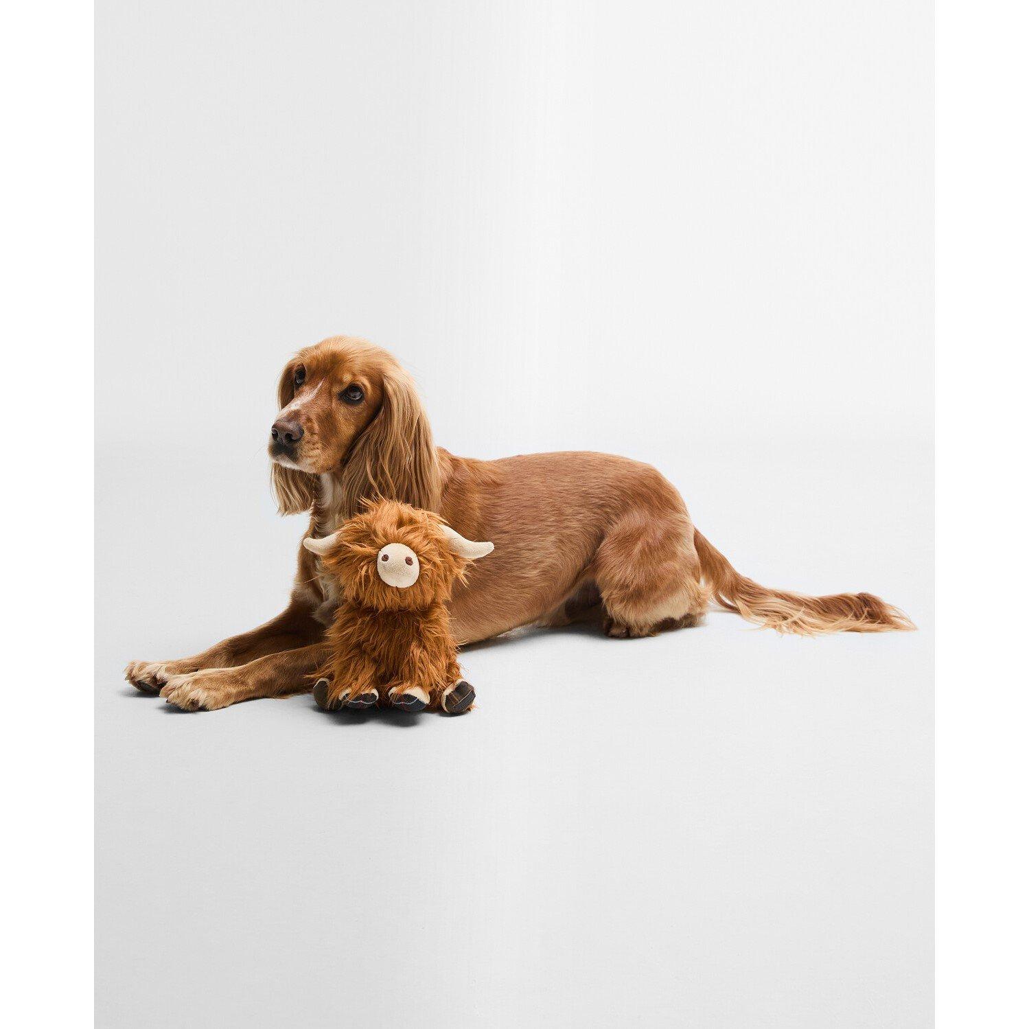 Brown/Classic - Barbour - Highland Cow Dog Toy - 2