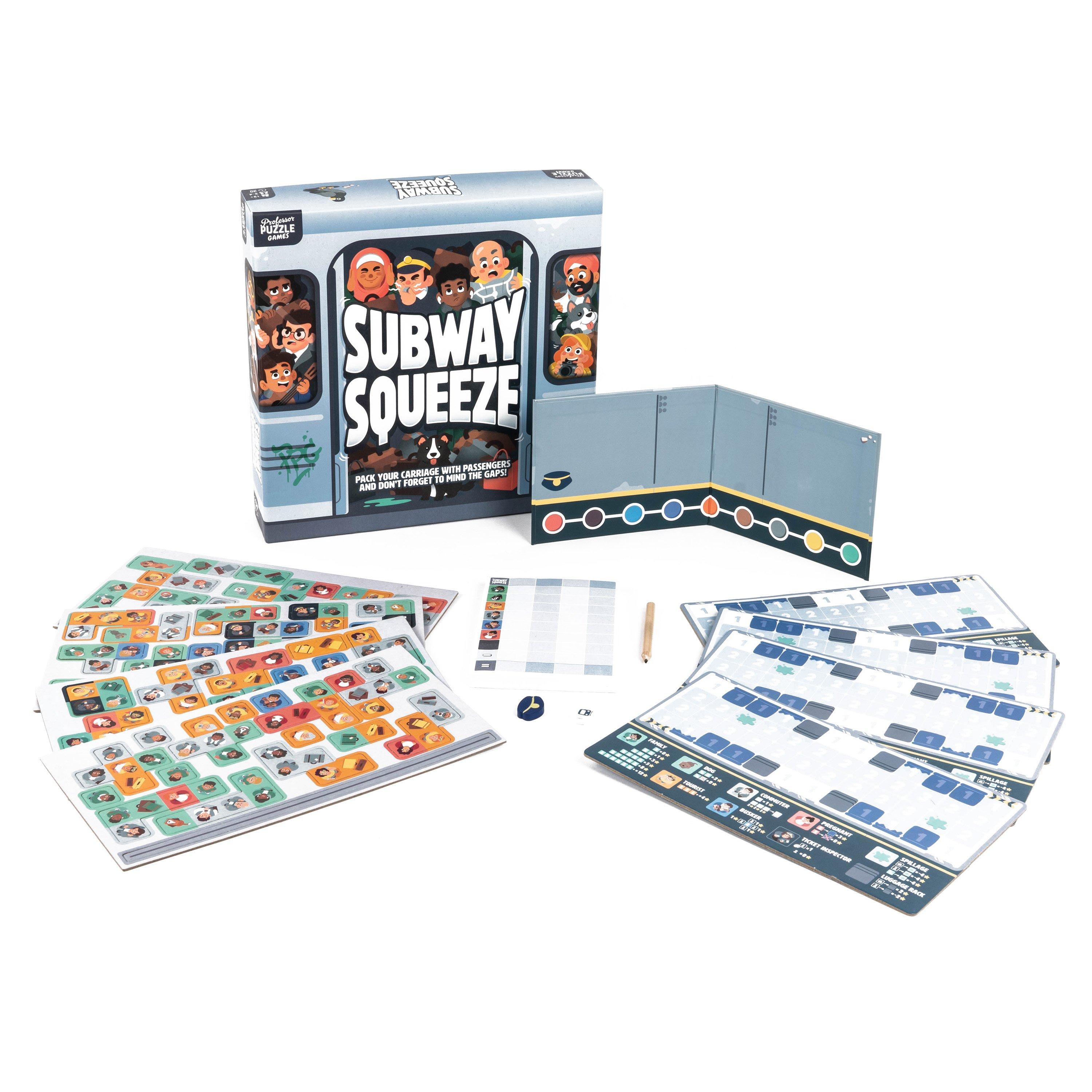Multi - Professor Puzzle - Subway Squeeze Board Game - 4