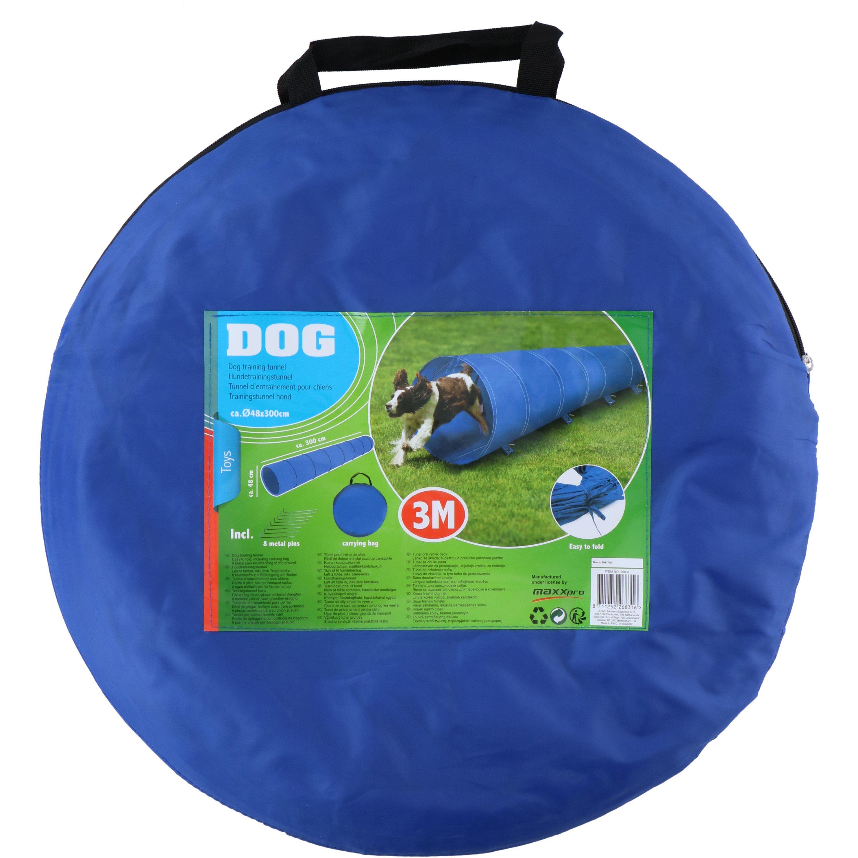 Blue - Edco - PetToys Dog Training Tunnel 3m - 1