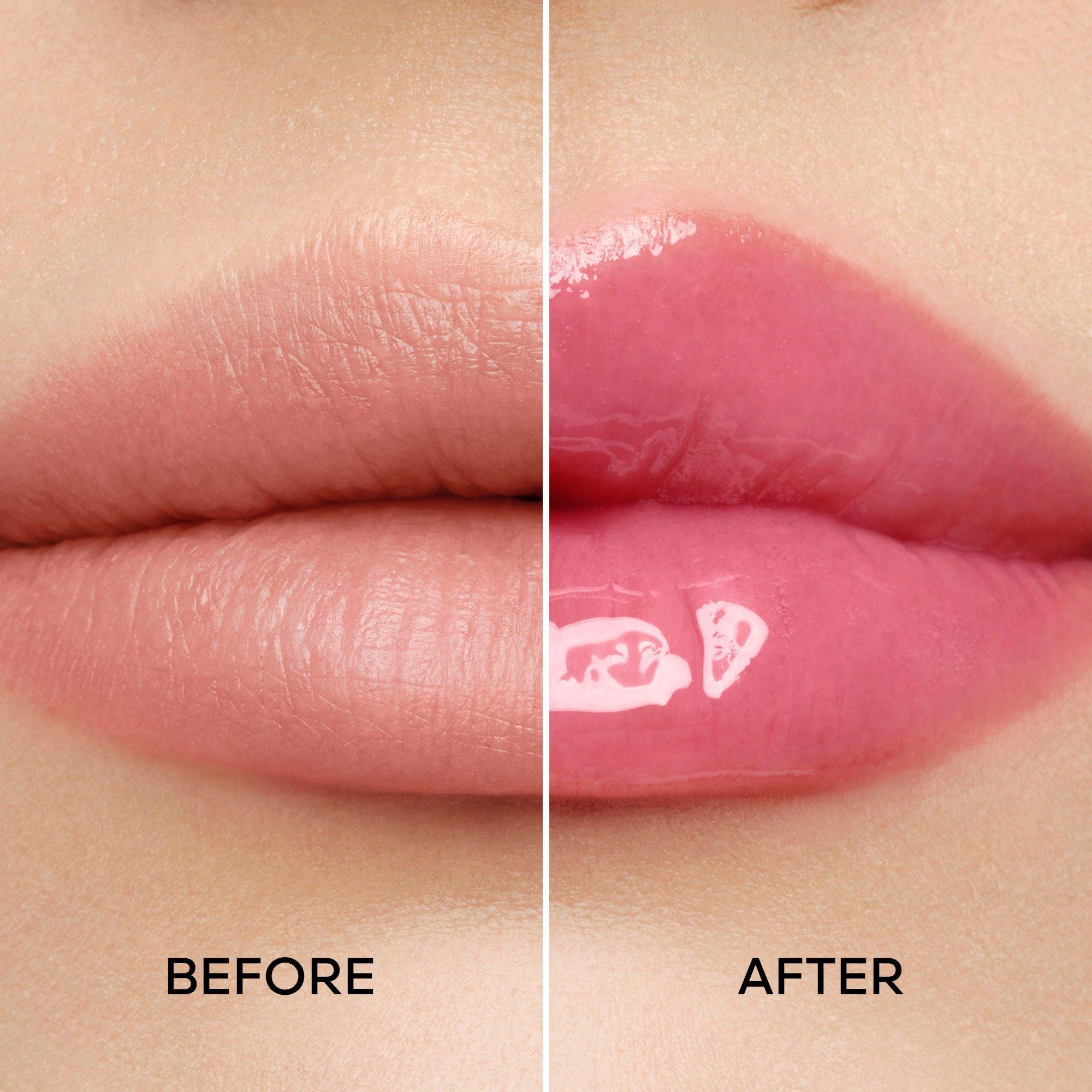 Pop Rose - Guerlain - KissKiss Bee Glow Oil 92% natural-origin honey tint lip oil - 3