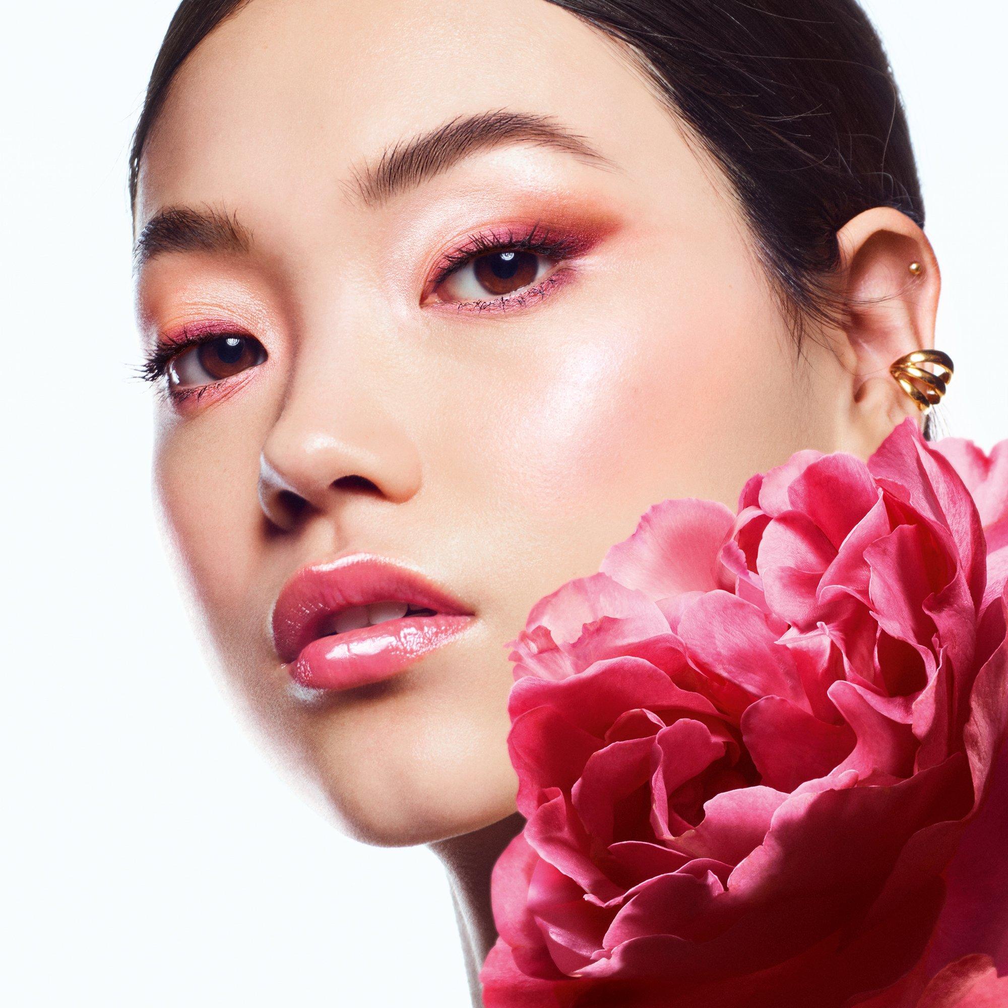 Pop Rose - Guerlain - KissKiss Bee Glow Oil 92% natural-origin honey tint lip oil - 10