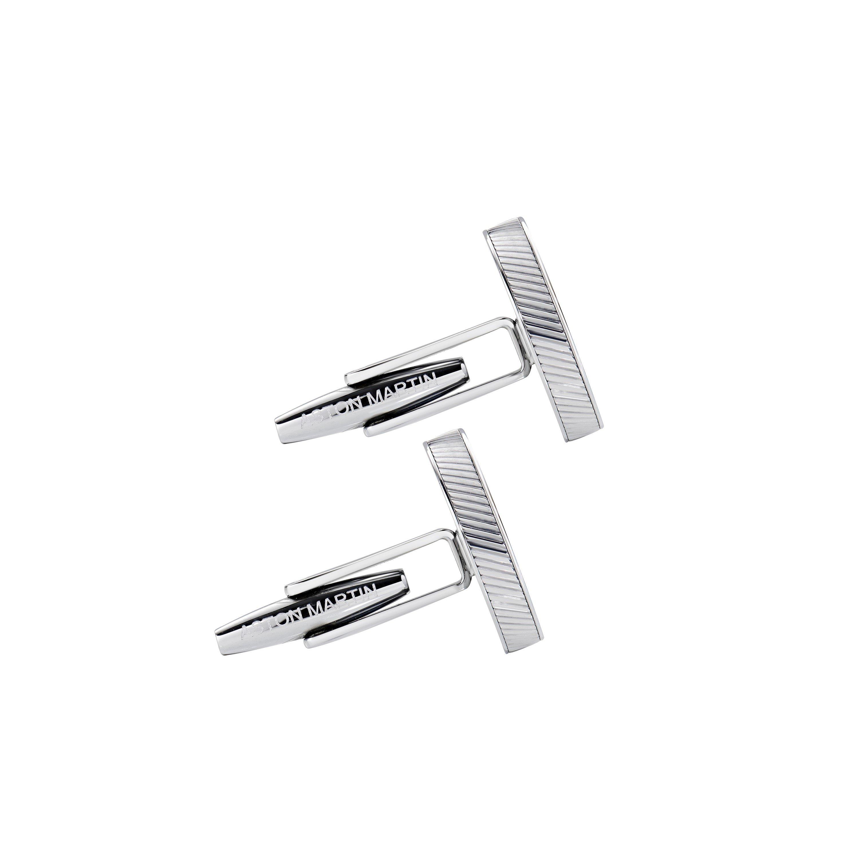 Silver - Aston Martin - Men's AMR Signet Cufflinks - 4