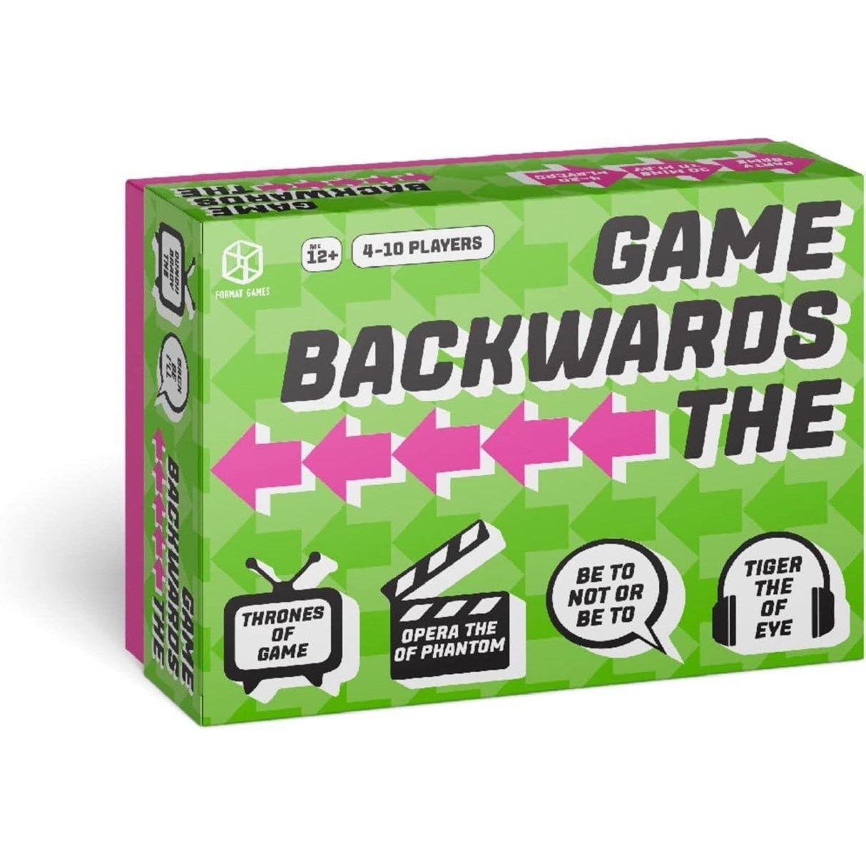 Multi - Character - Format Games The Backwards Game Party Game