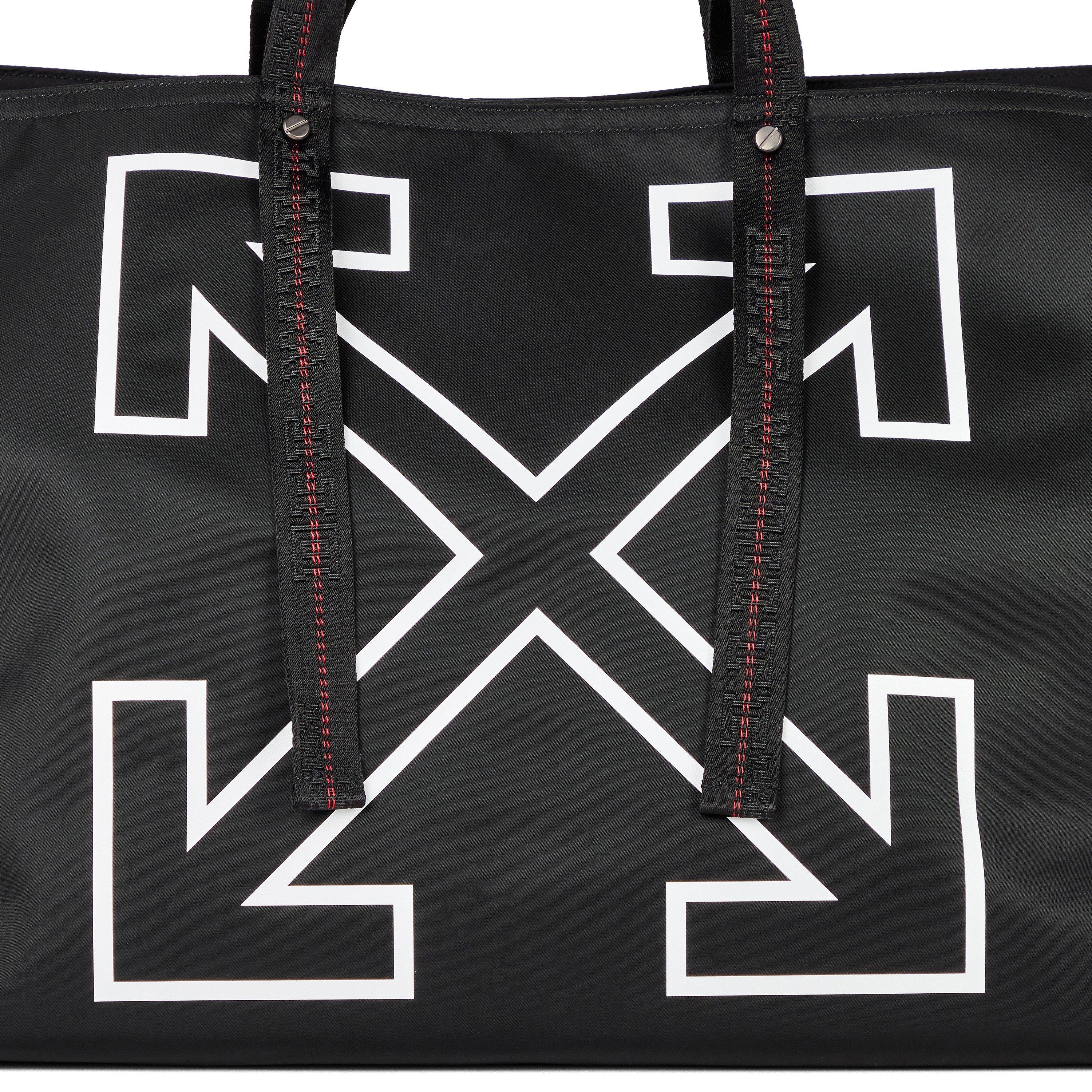 Black - Off White - Men's Heritage Day Off Tote Bag - 4