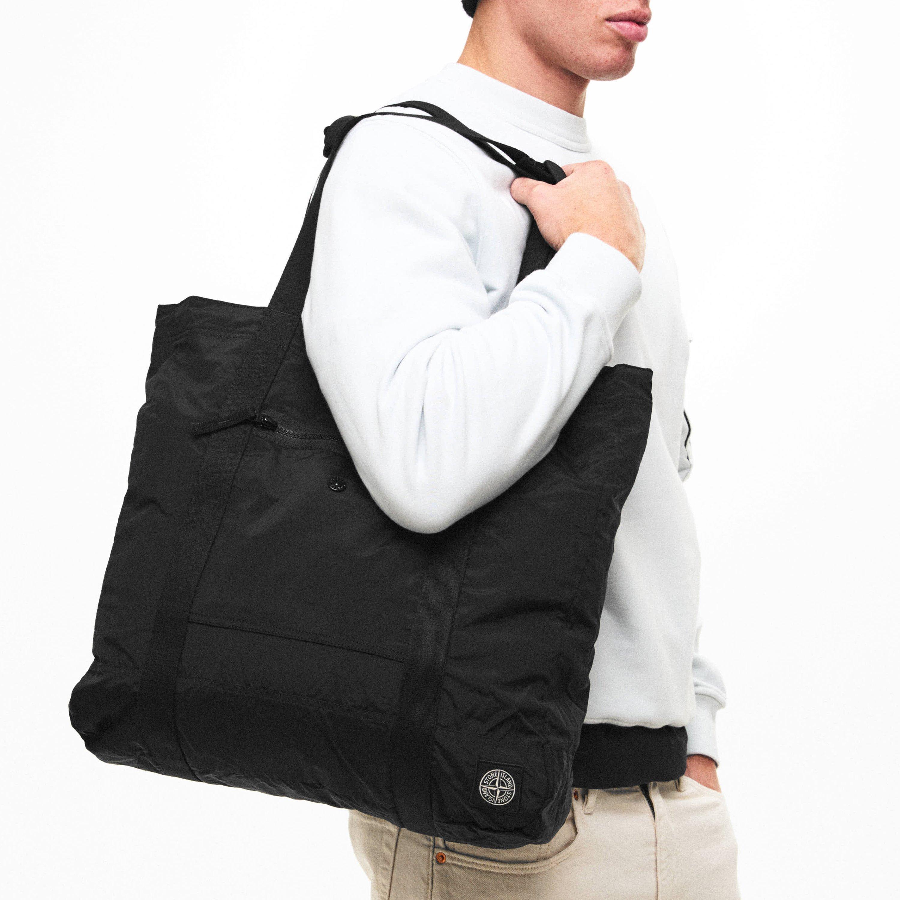 Black V0029 - Stone Island - Men's Tote Bag - 3