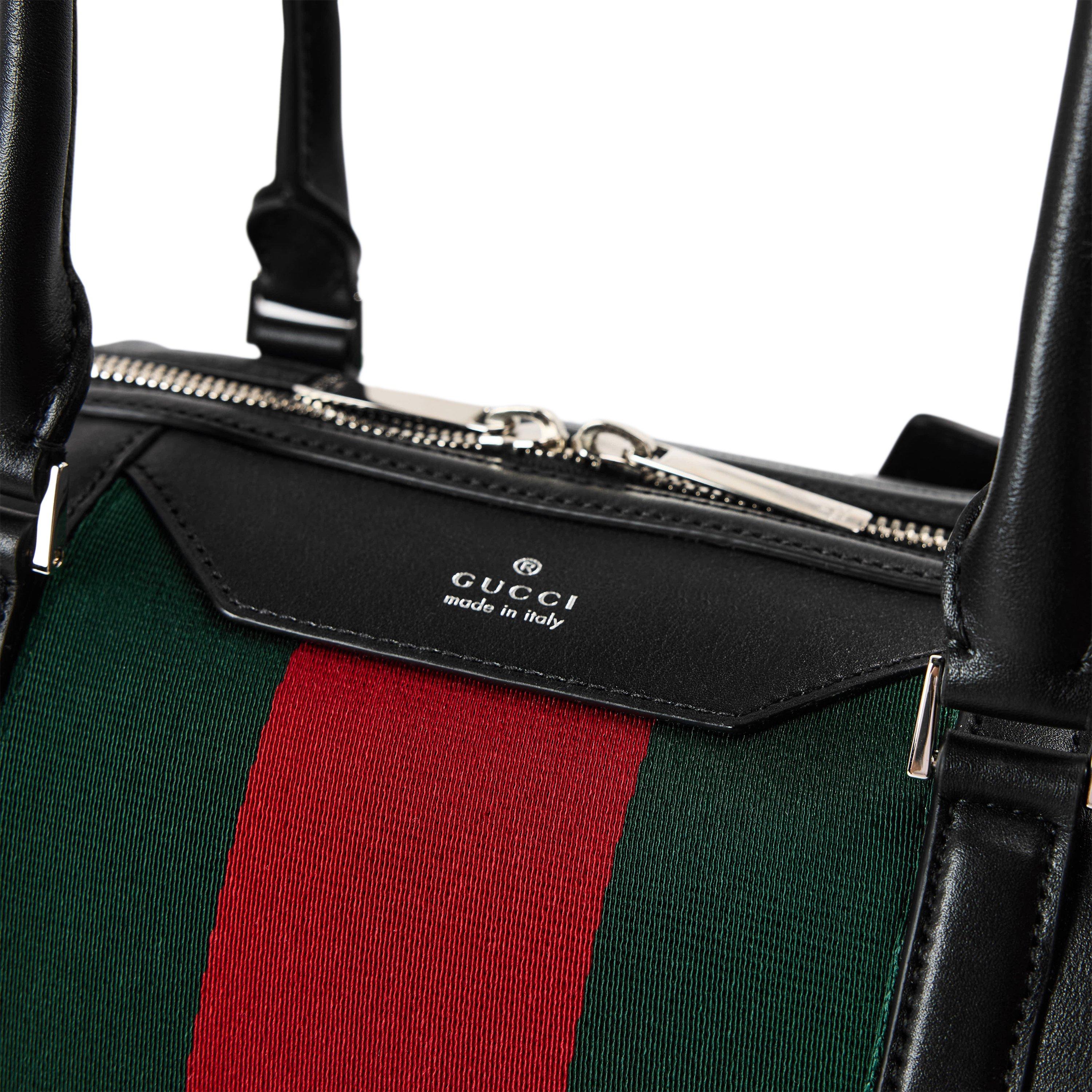 BLACK/VRV - Gucci - Gucci Web Tote Sn63 - 4