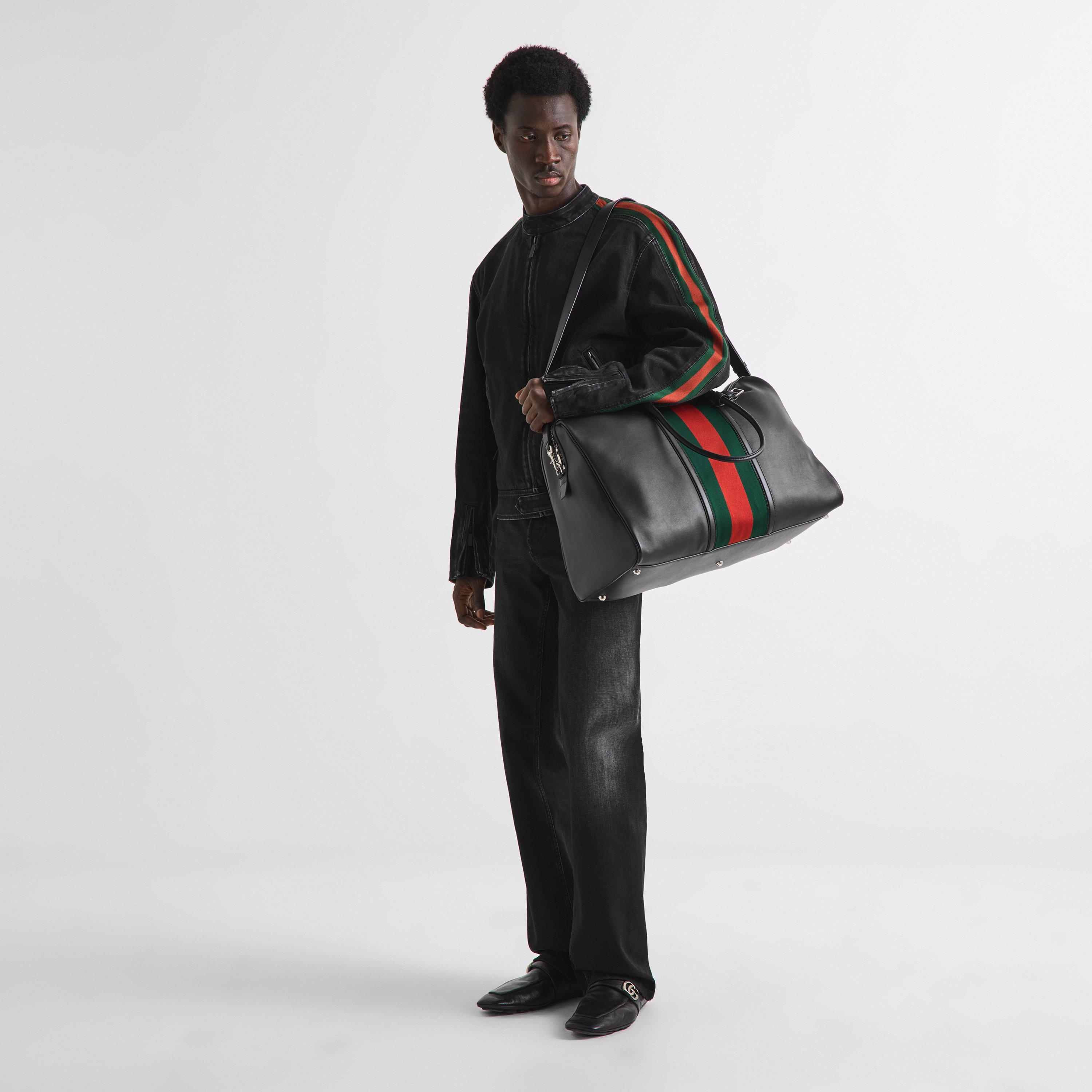 BLACK/VRV - Gucci - Gucci Web Tote Sn63 - 6