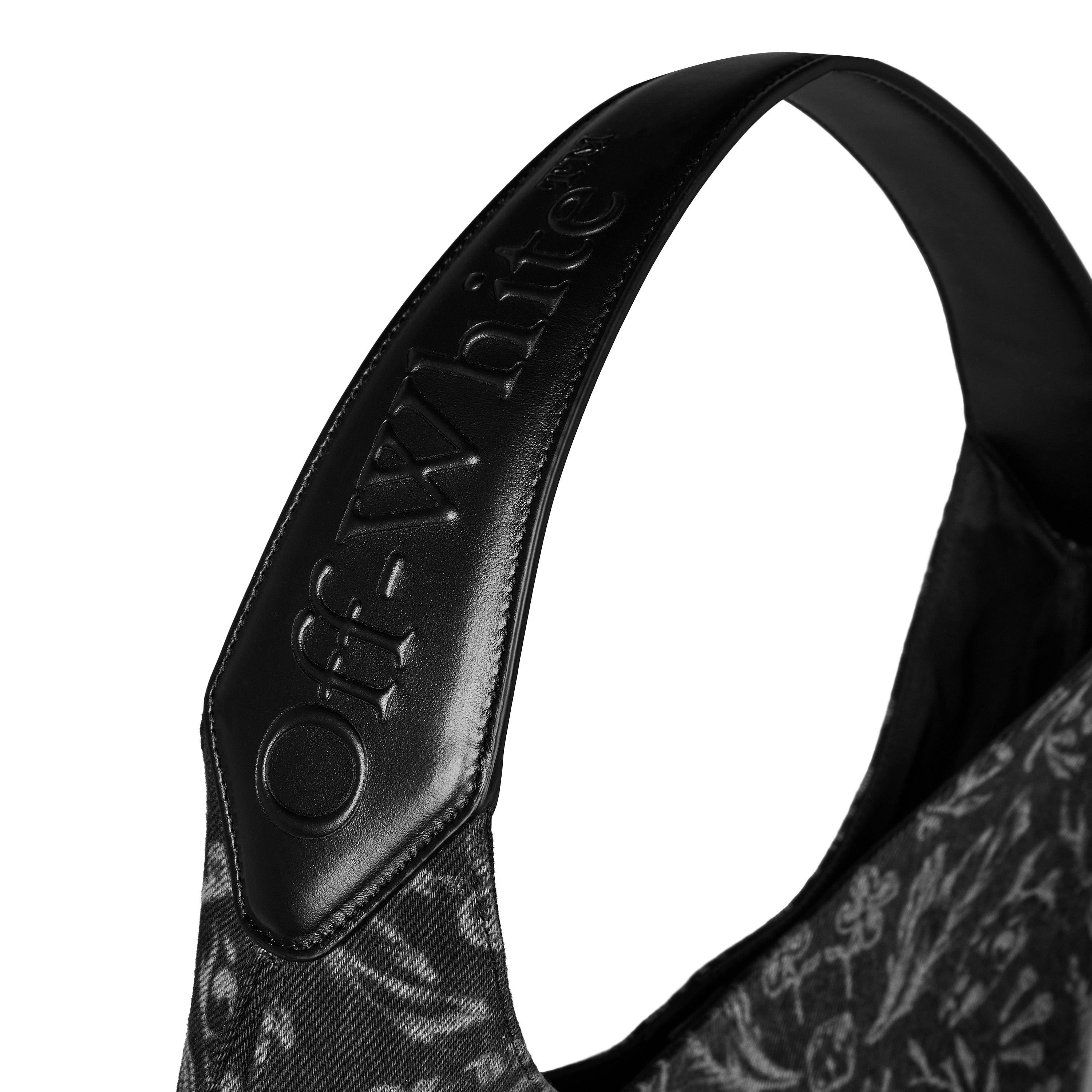 Black/White - Off White - Men's Metropolitan Tattoo Print Tote Bag - 4