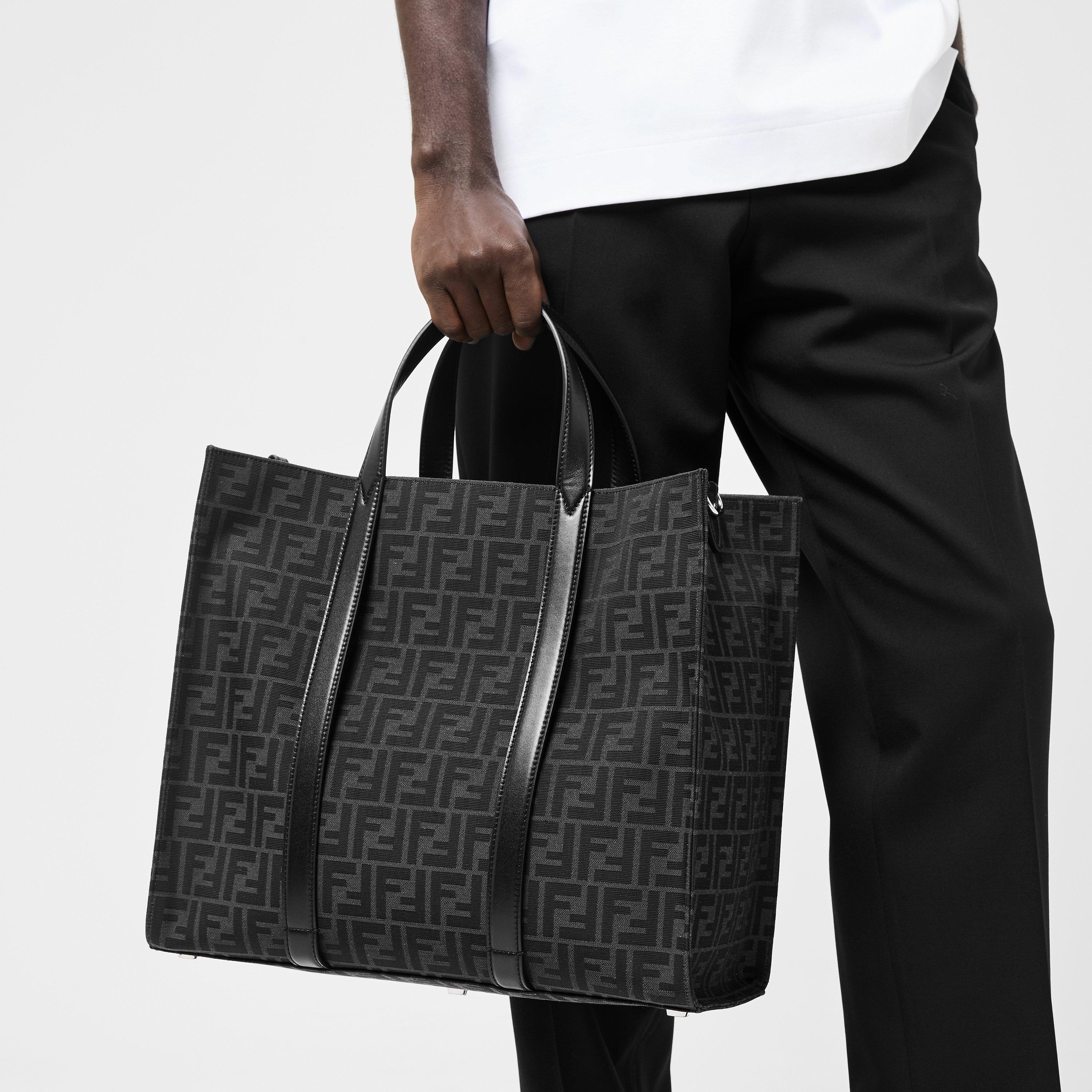 Asphalt/Black - Fendi - Men's Tote Bag - 3
