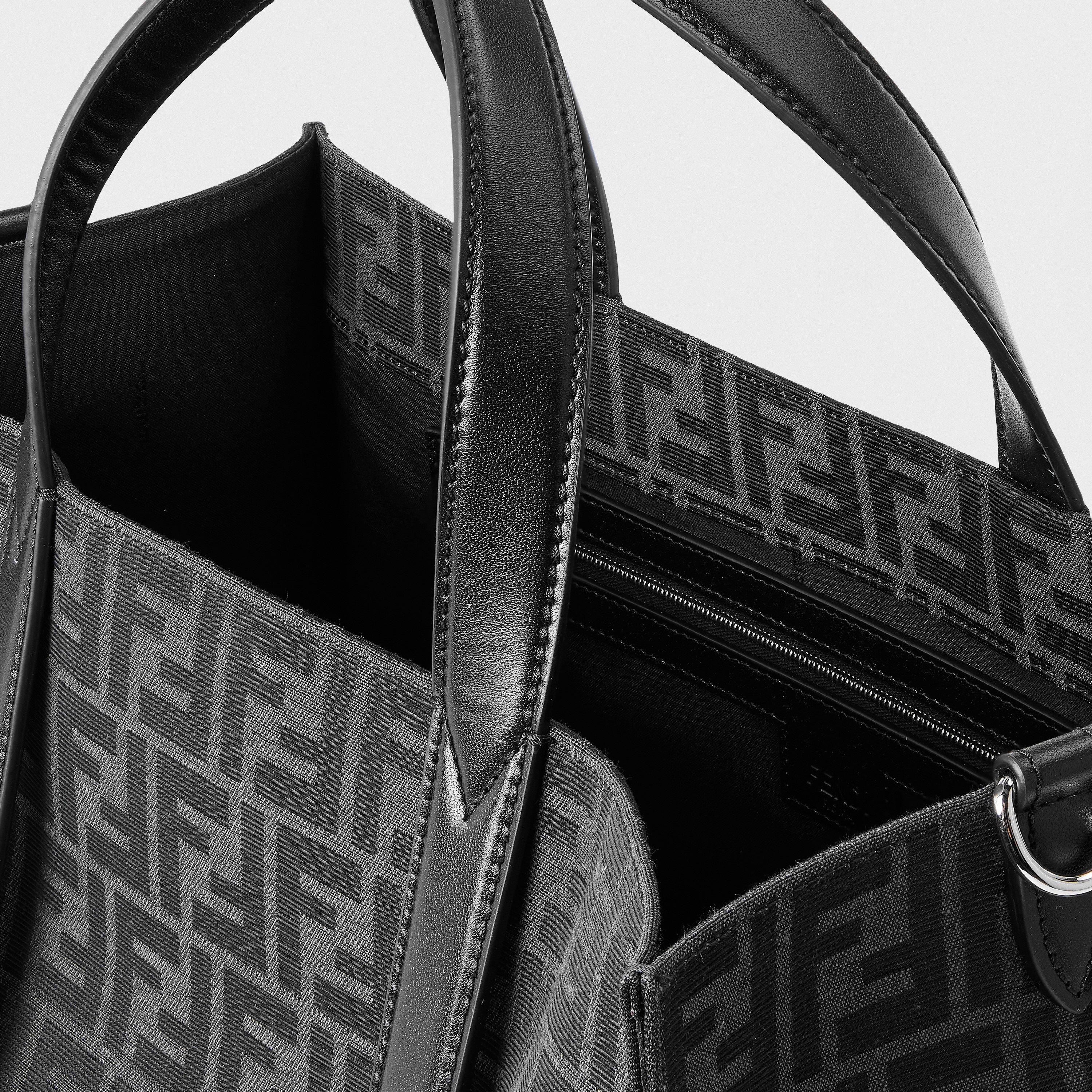 Asphalt/Black - Fendi - Men's Tote Bag - 5