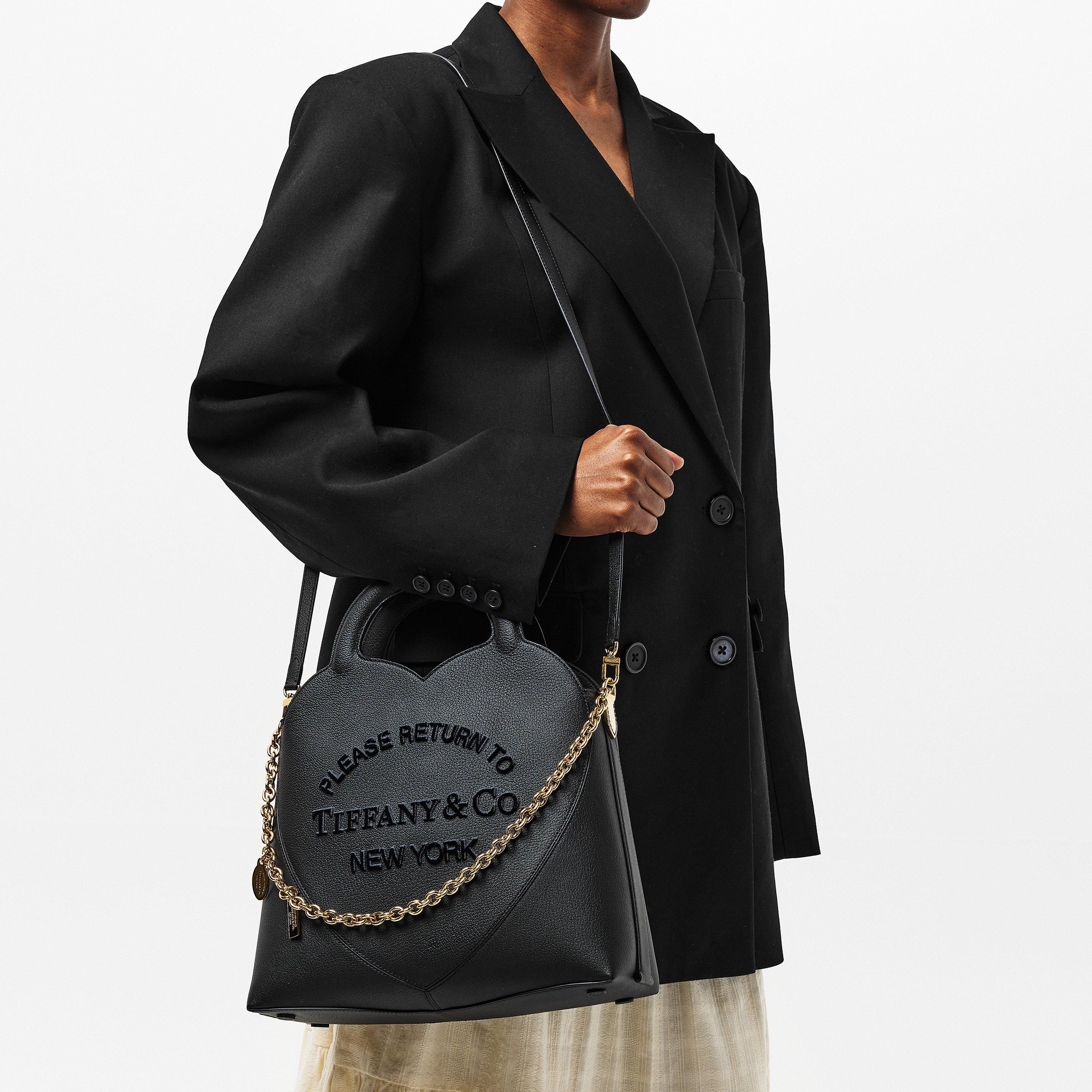 Black - Tiffany - Chrome Tote Bag,  Chrome - 3