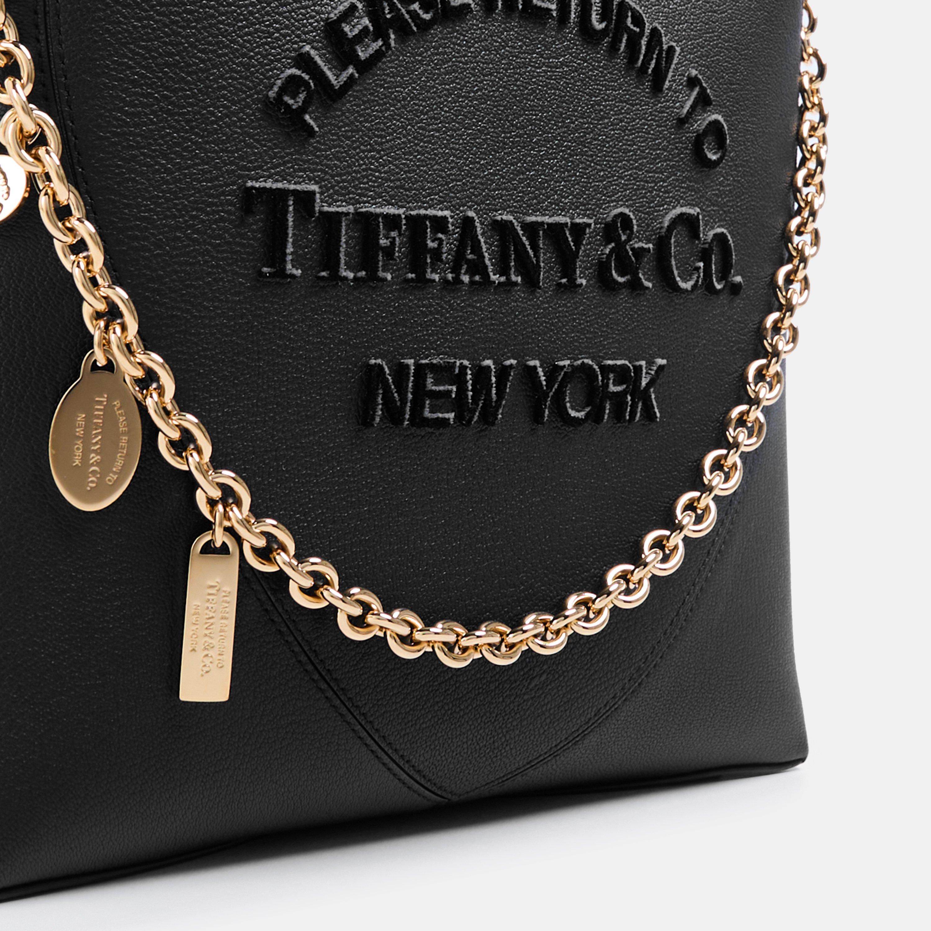 Black - Tiffany - Chrome Tote Bag,  Chrome - 4