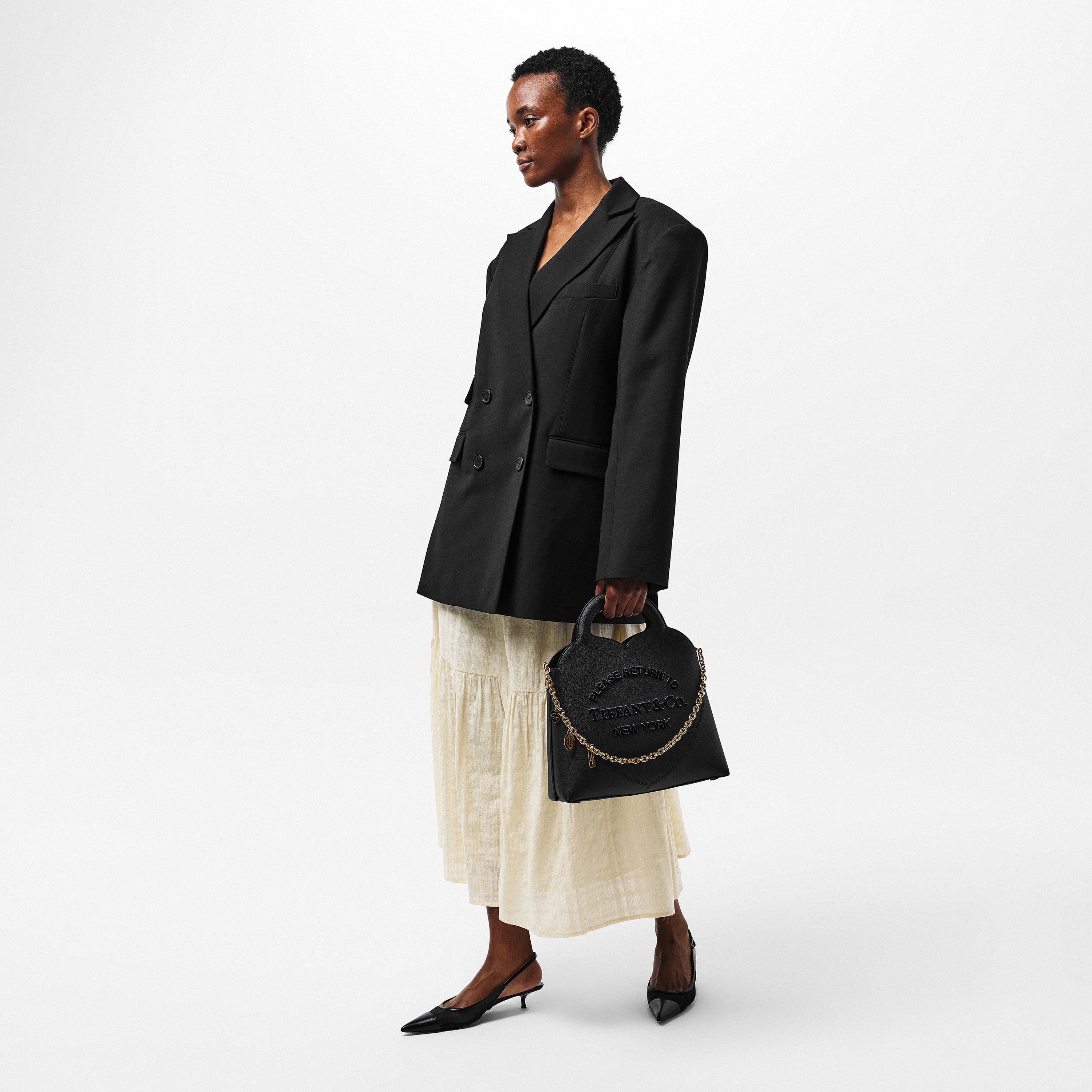 Black - Tiffany - Chrome Tote Bag,  Chrome - 6