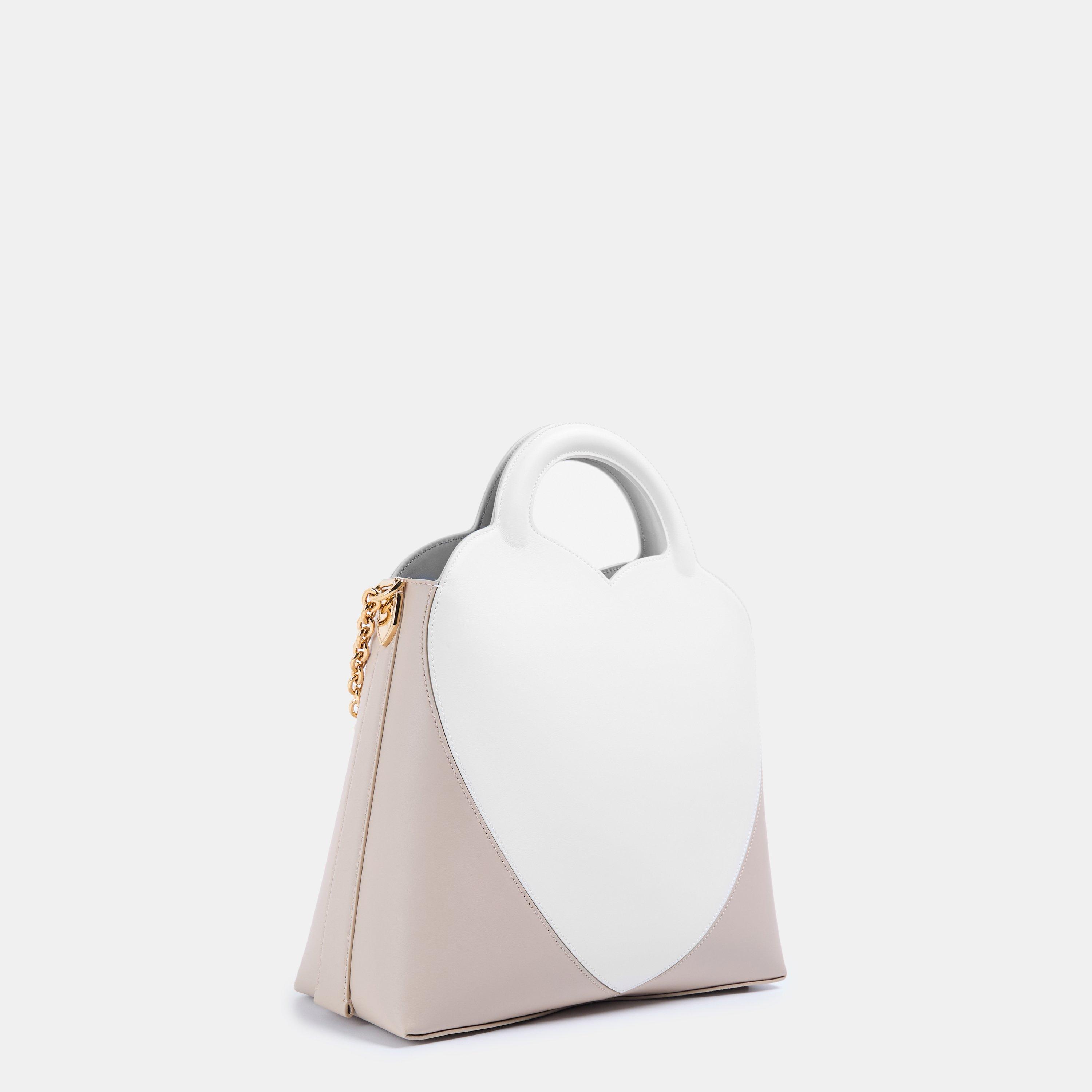 Taupe - Tiffany - Chrome Tote Bag, Sm Chrome - 2