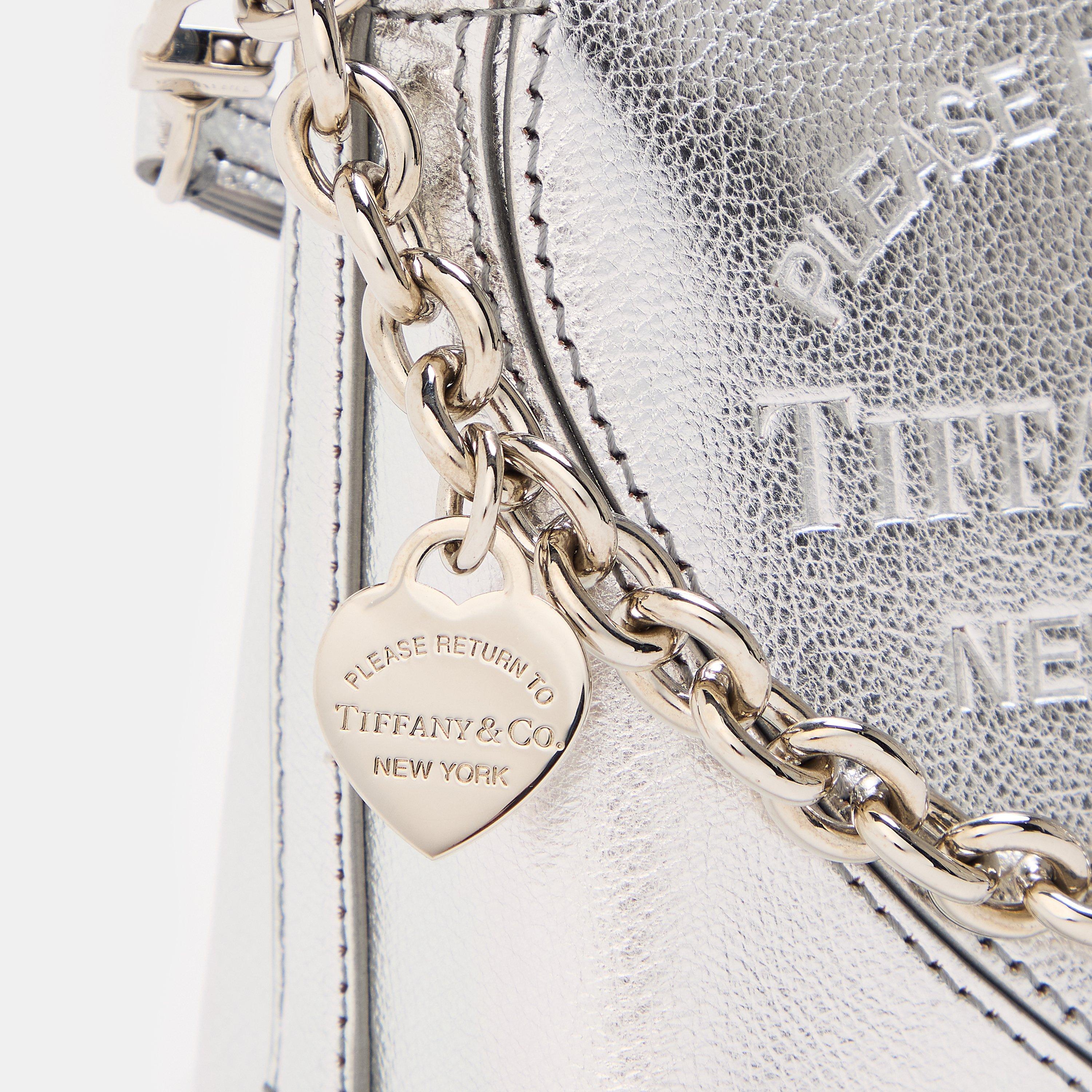 Silver - Tiffany - Micro Silver Tote Bag - 4