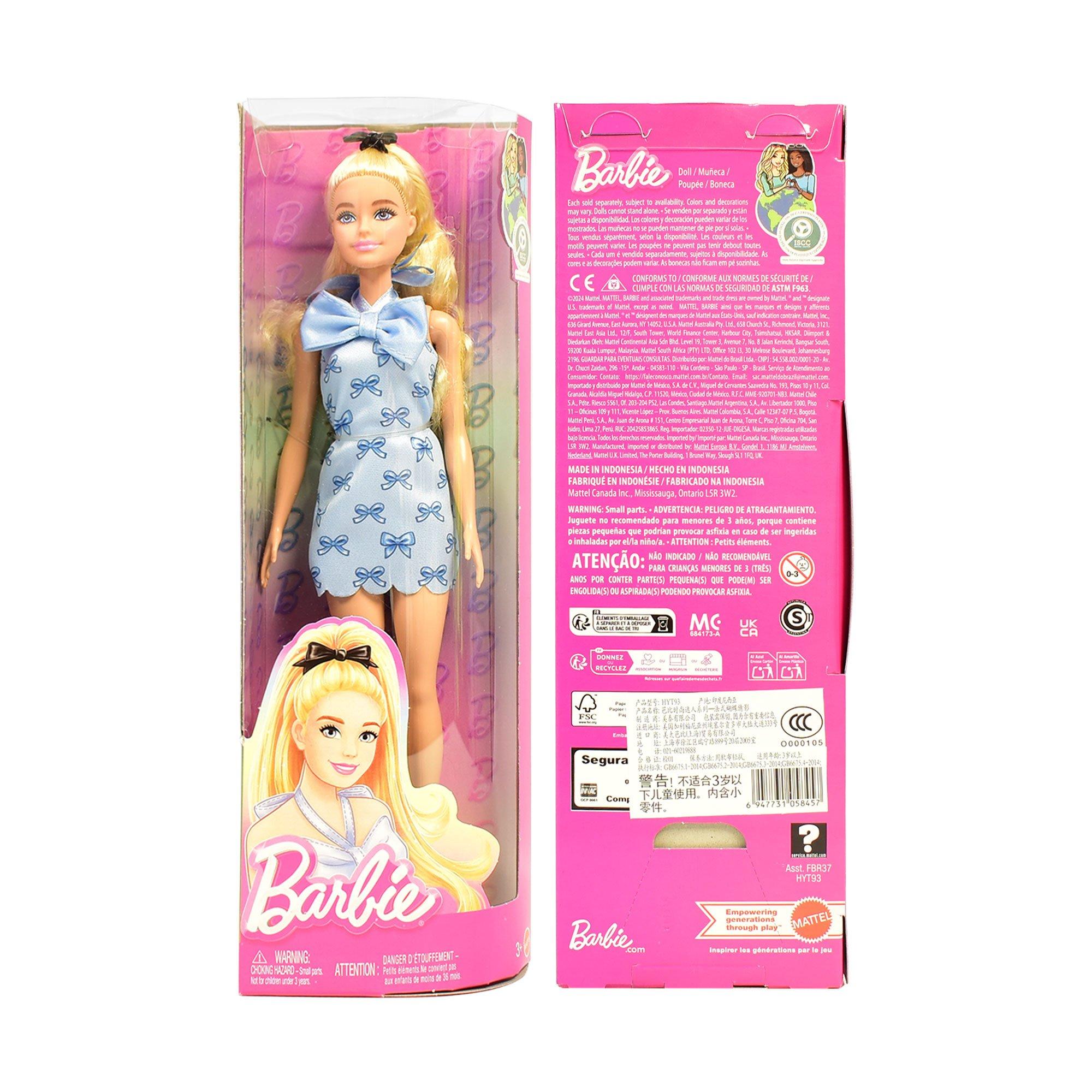 Barbie Girls Fashionista Doll Blue Bow Dress