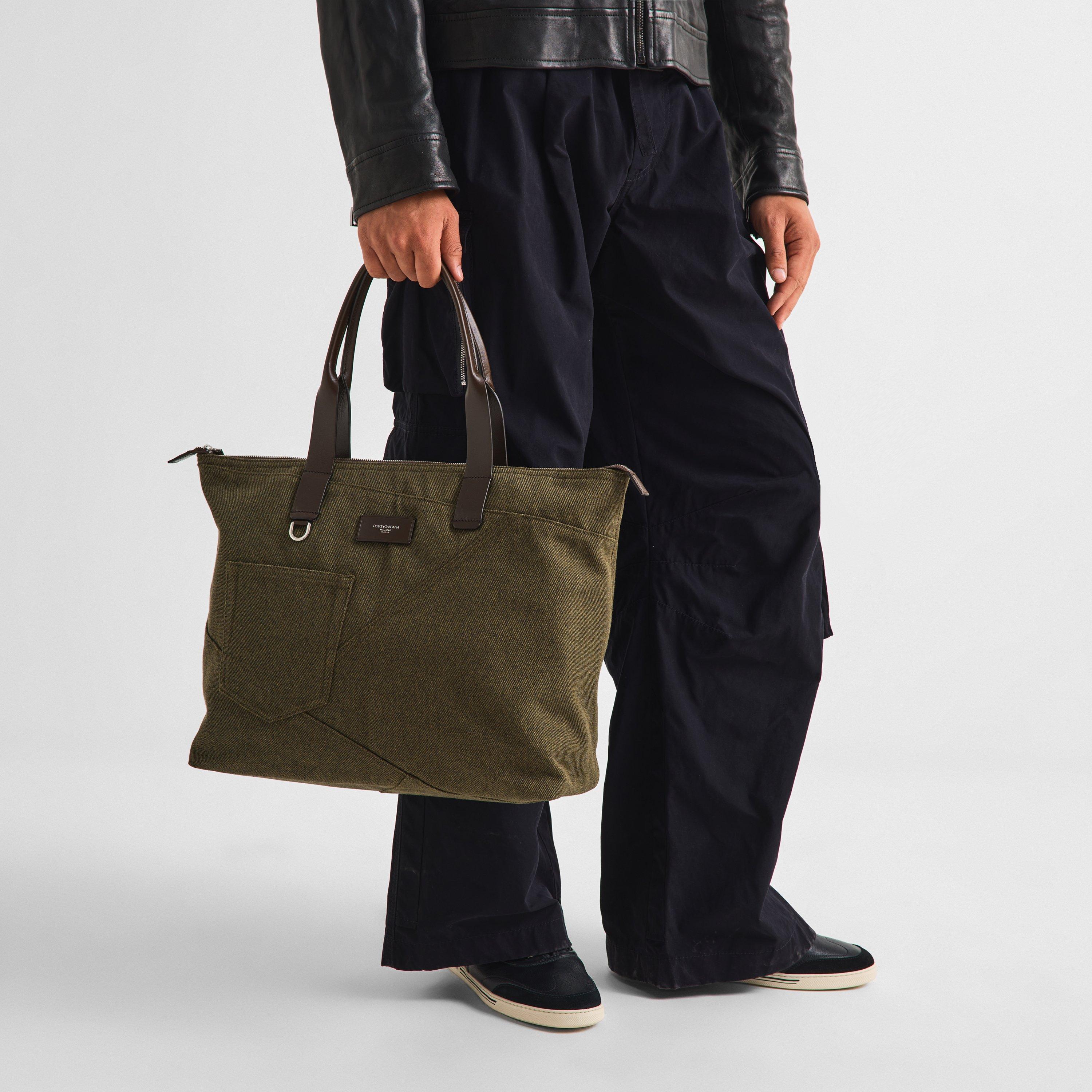 Green/Brown - Dolce and Gabbana - Men's Tote Bag - 3