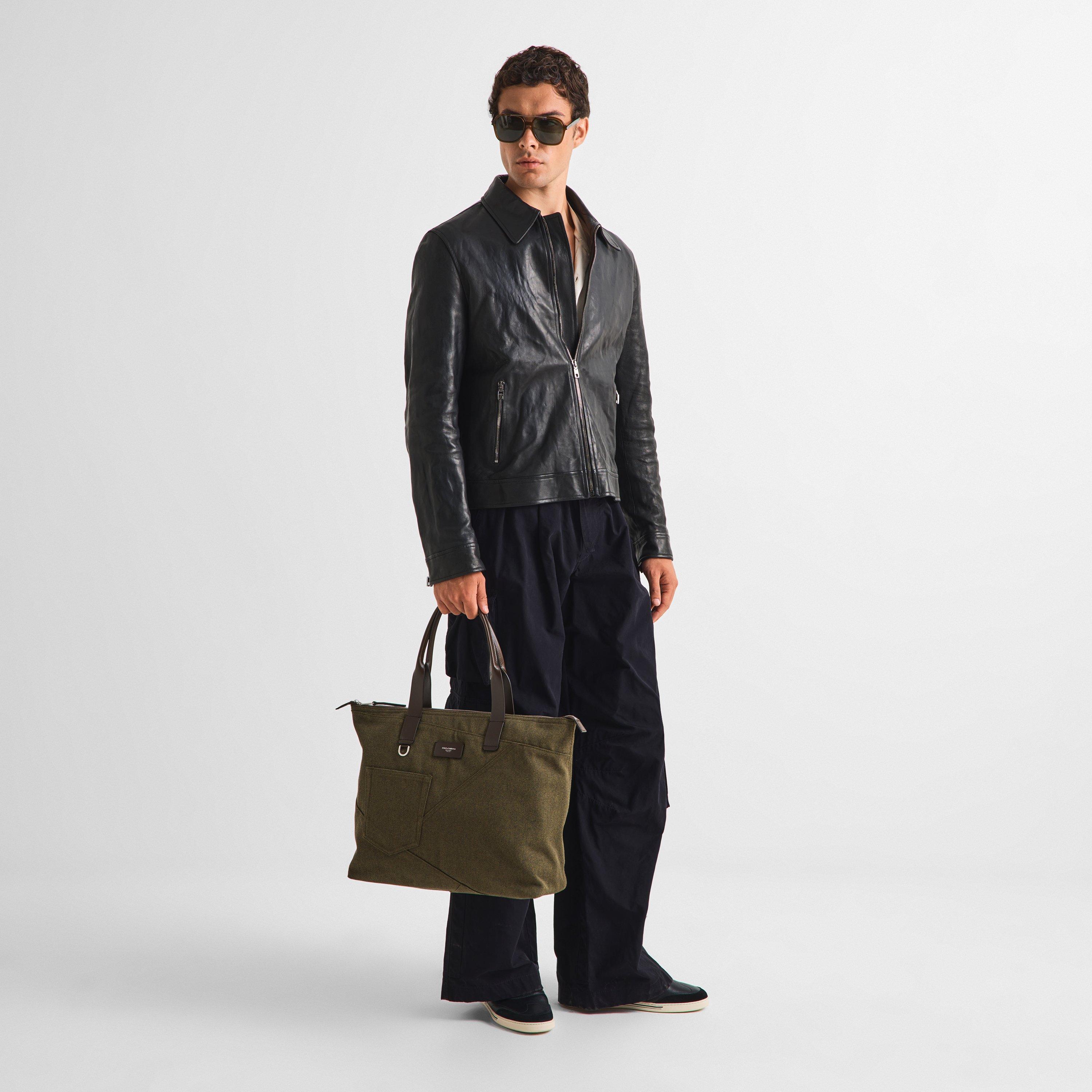 Green/Brown - Dolce and Gabbana - Men's Tote Bag - 6