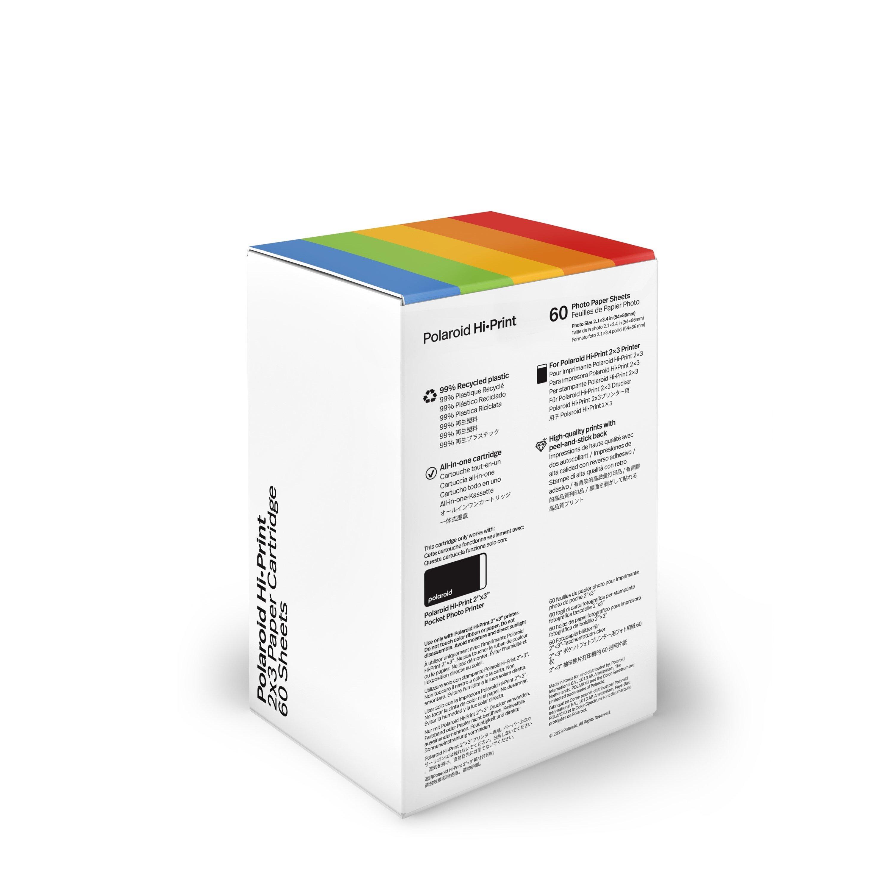 Blanco - Polaroid - Hi·Print 2x3 Cartridge (60 Sheets) - 2