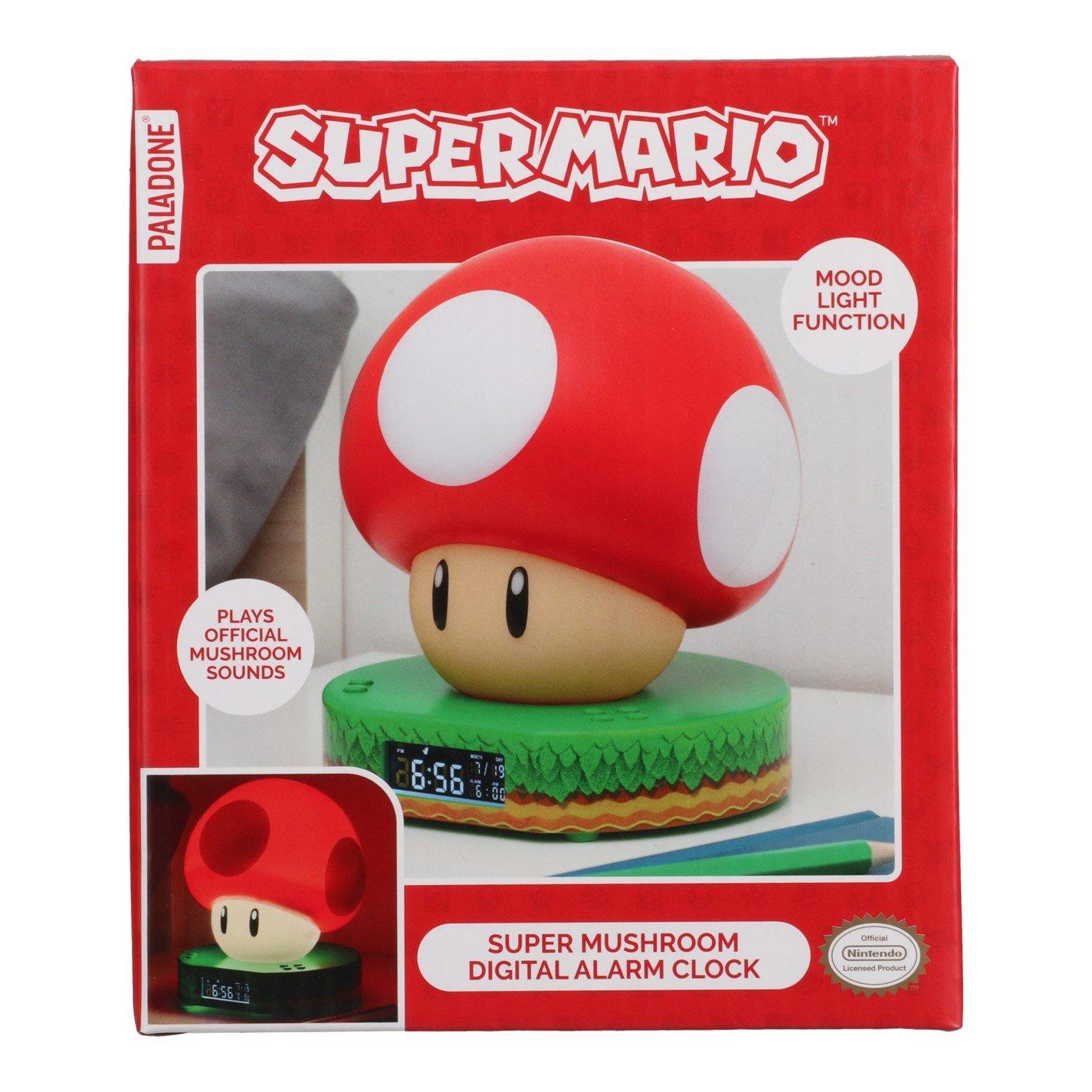Multi - Super Mario - Super Mario Mushroom Light Up Digital Alarm Clock - 4