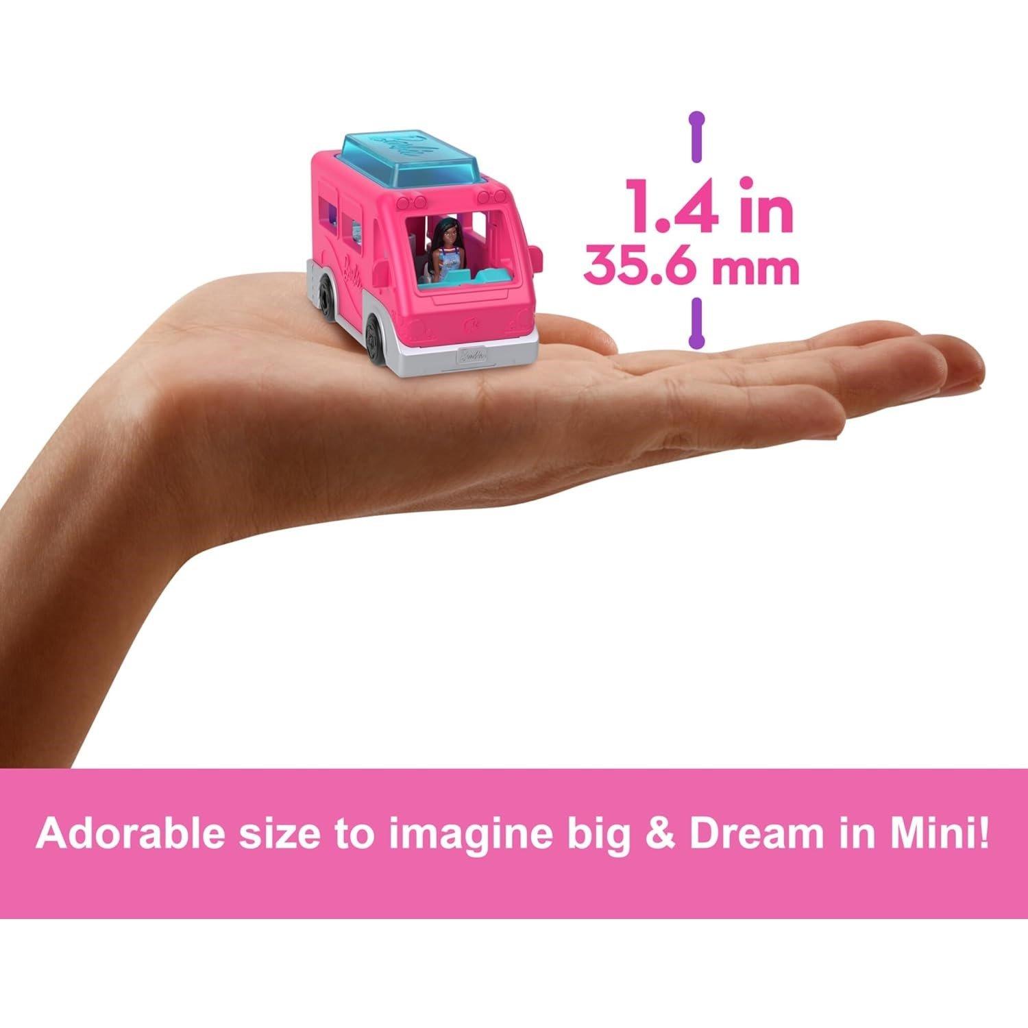 4pk - Barbie - Mini Barbie Land 4-Pack Doll & Toy Vehicle Set - 3