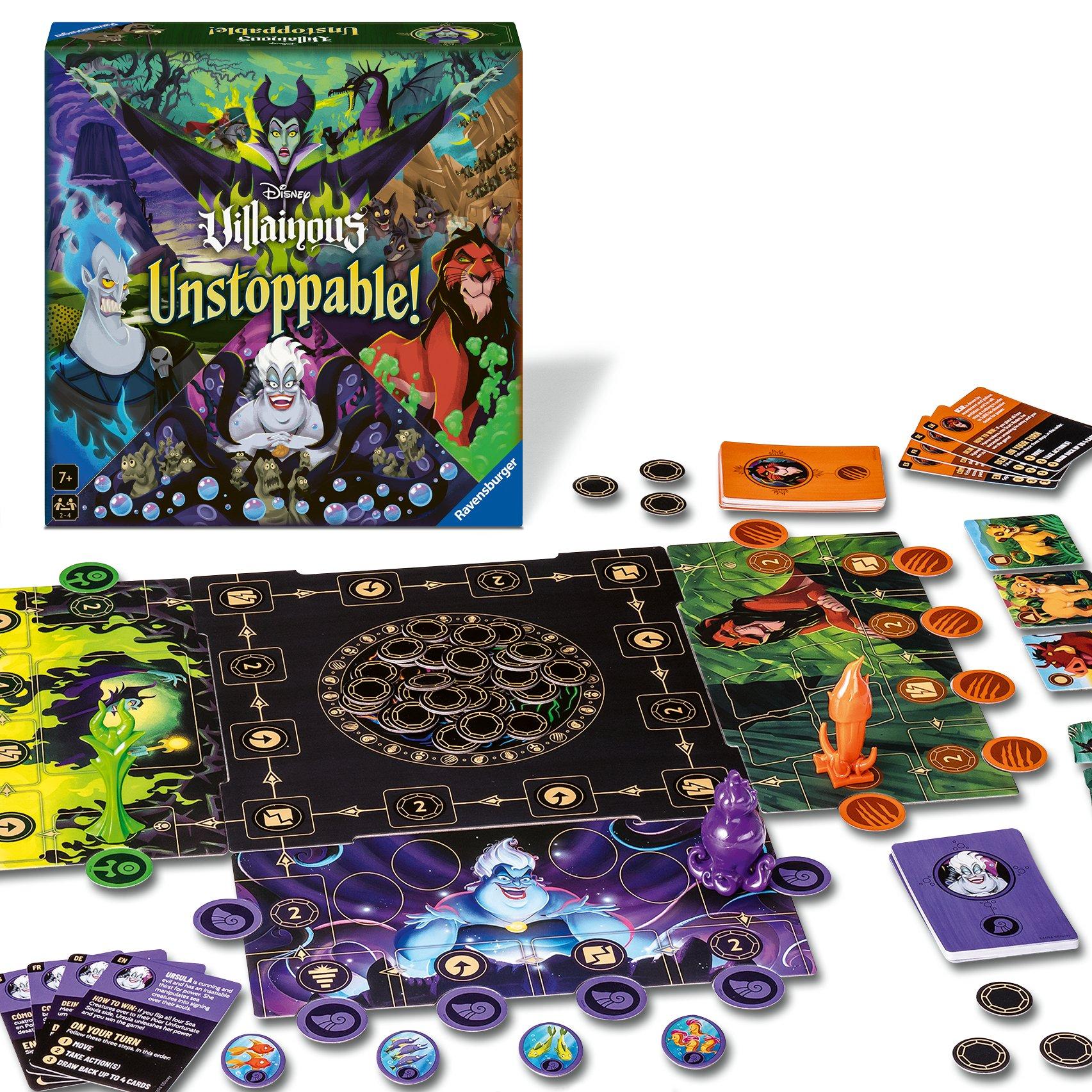 Multi - Disney - Villainous: Unstoppable! Board Game - 1