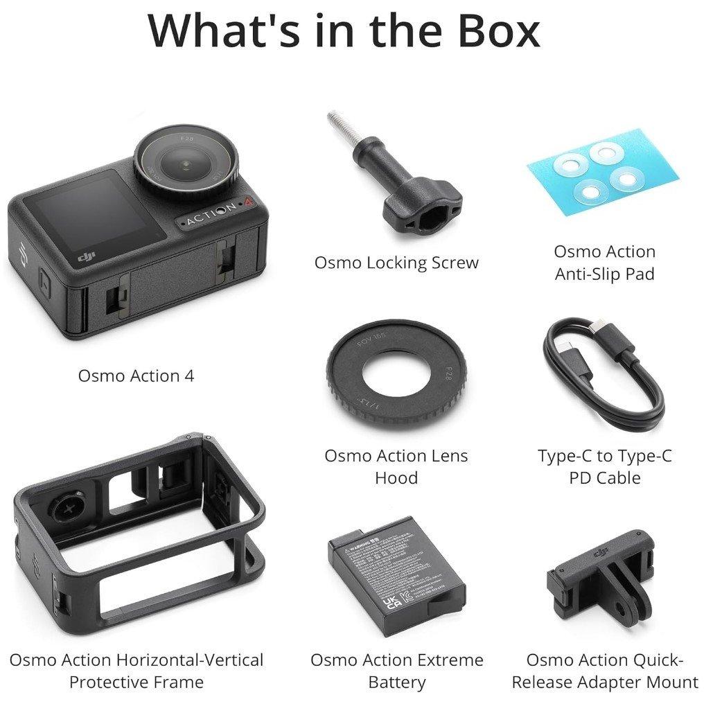 Black - DJI - Osmo Action 4 Standard Combo - 7