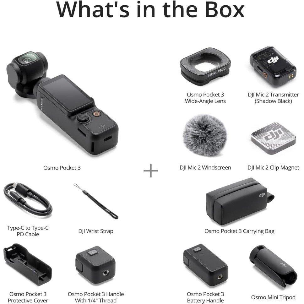 Black - DJI - Osmo Pocket 3 Creator Combo - 7