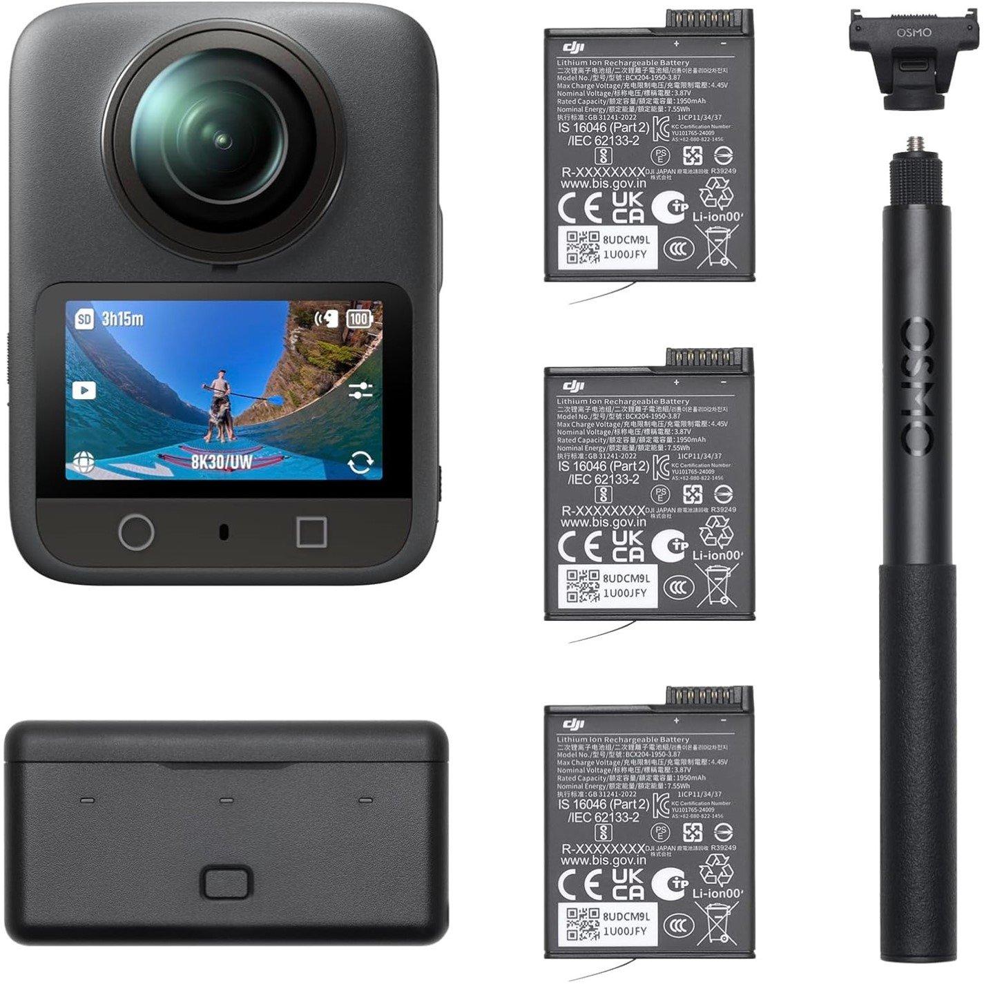 Black - DJI - Osmo 360 Adventure Combo - 2