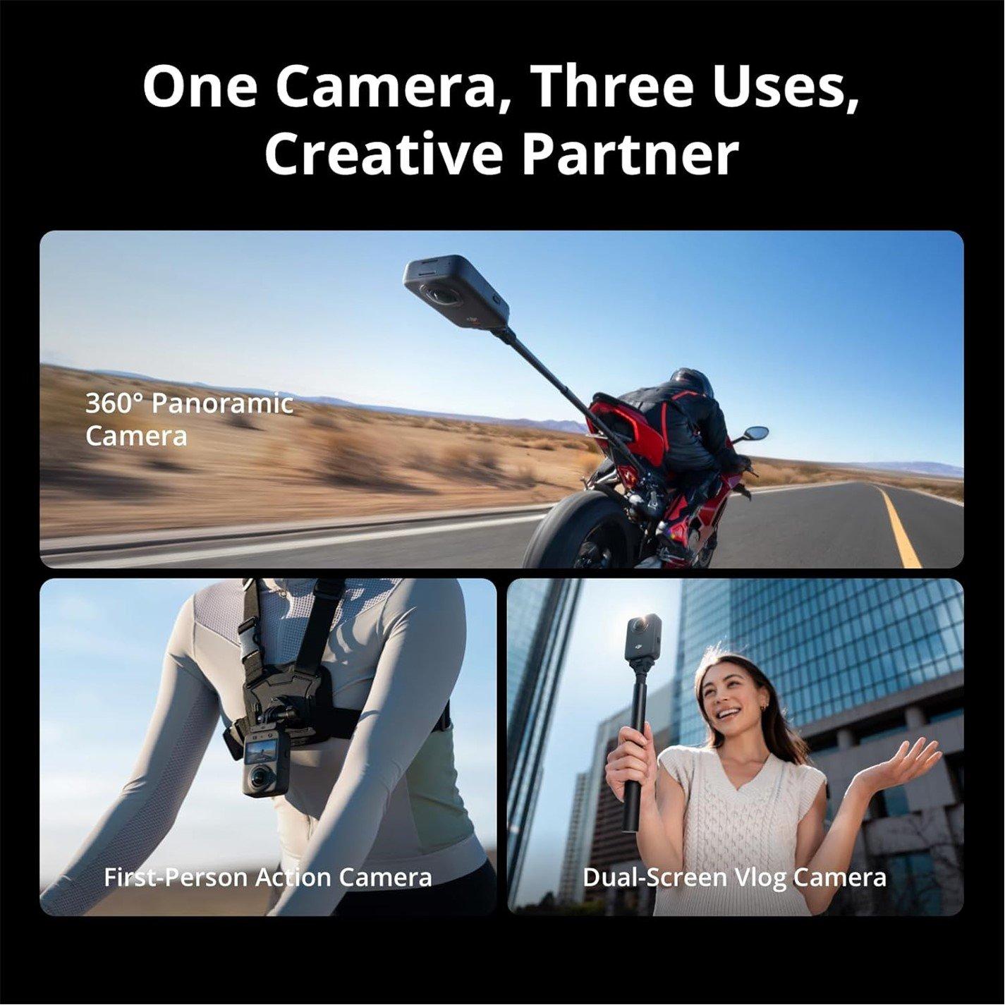 Black - DJI - Osmo 360 Adventure Combo - 8