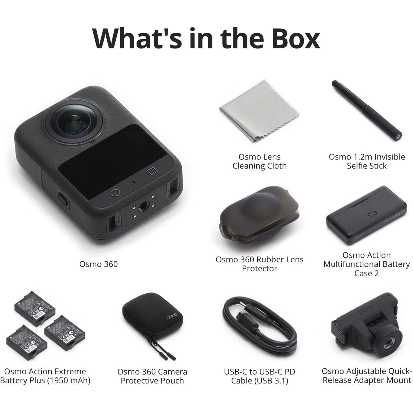 Black - DJI - Osmo 360 Adventure Combo - 9