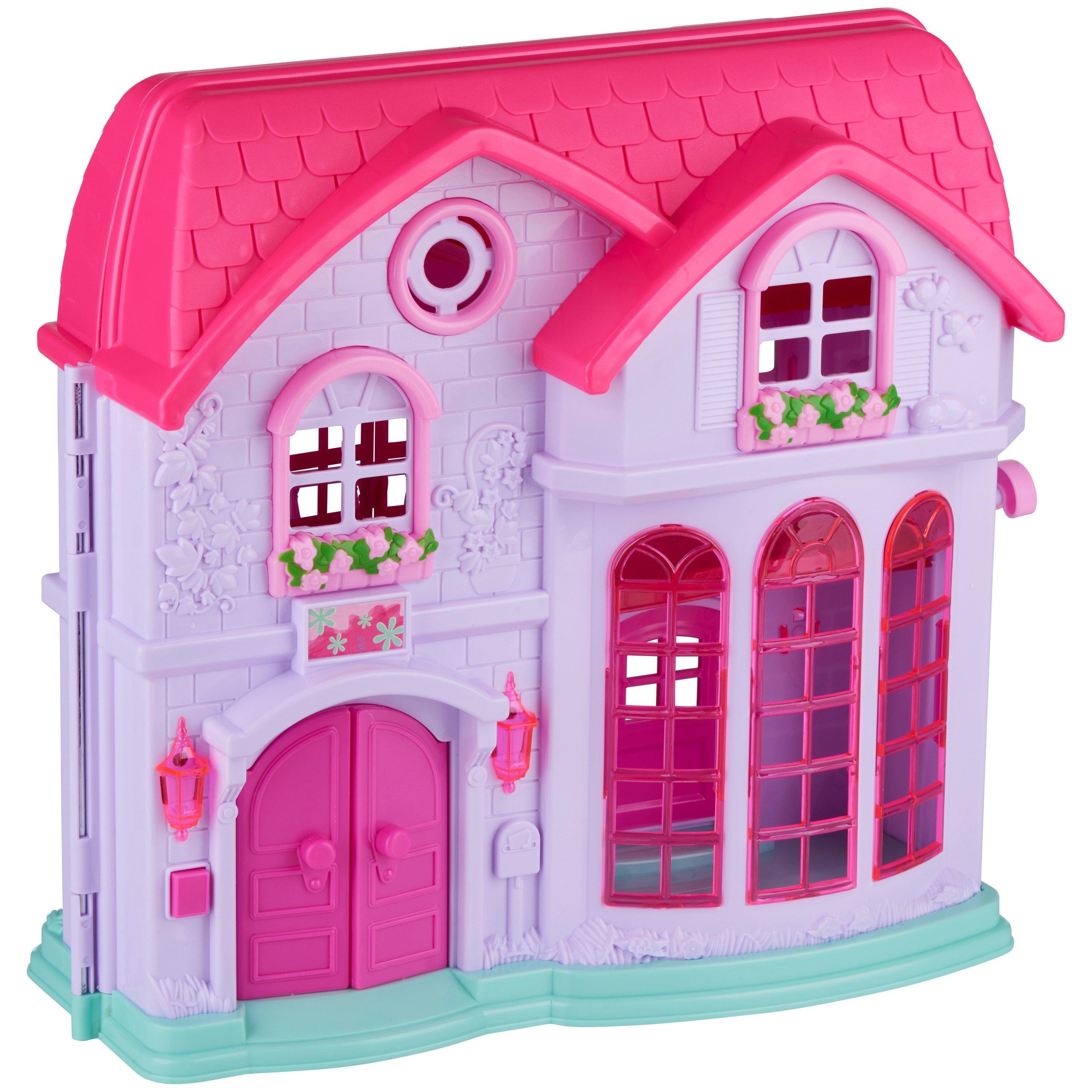 Pink - Eddy Toys - 20 Piece Doll House Playset - 1
