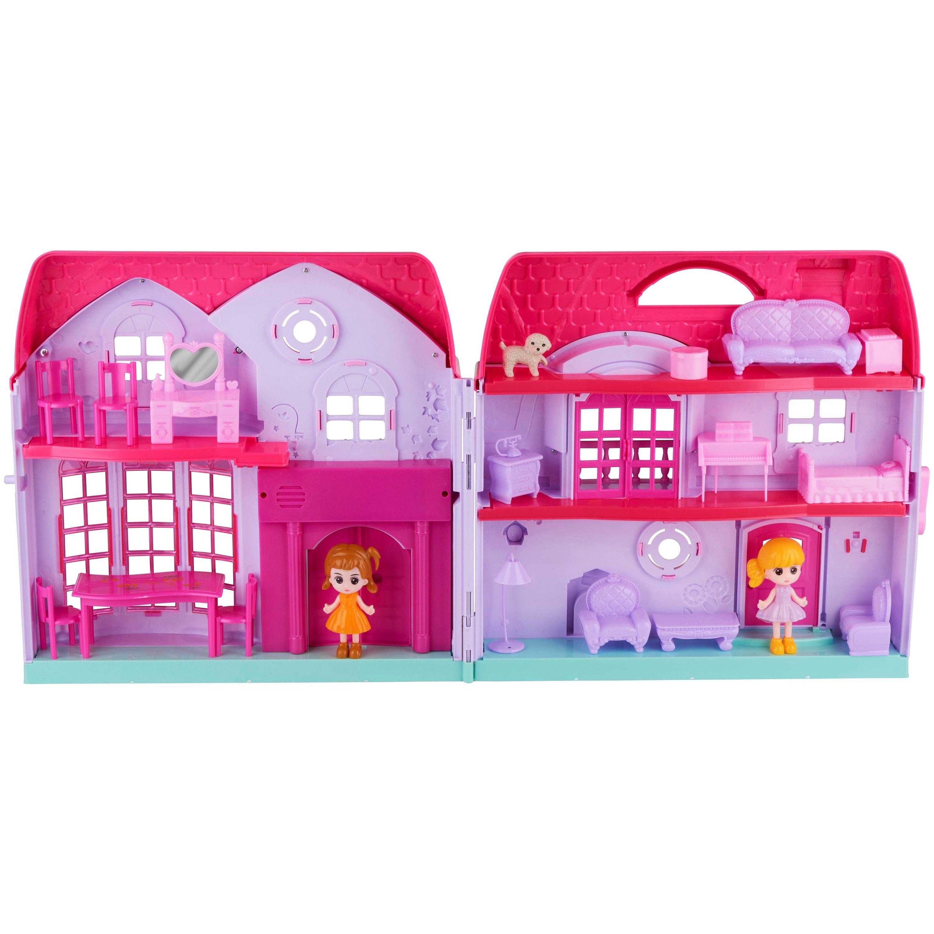 Pink - Eddy Toys - 20 Piece Doll House Playset - 4