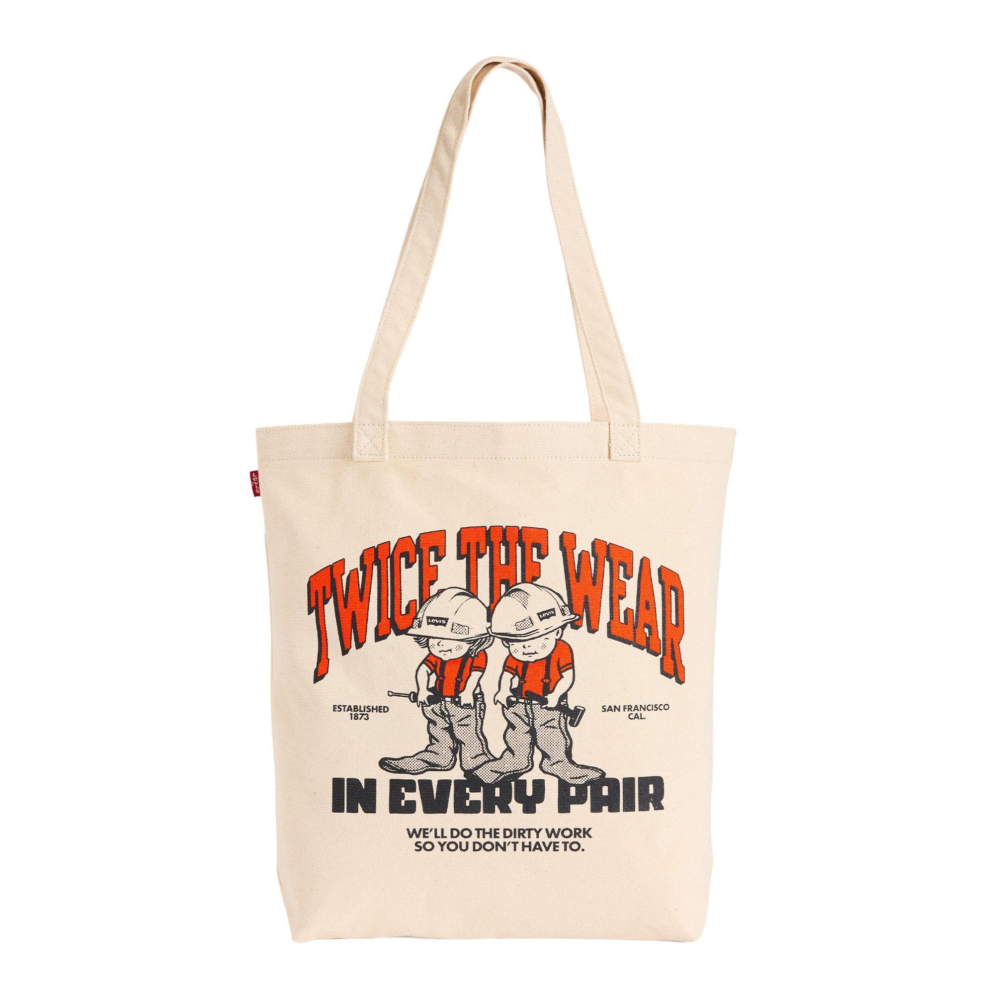 Orange / Black - Levis - Men's Graphic Tote Bag - 1