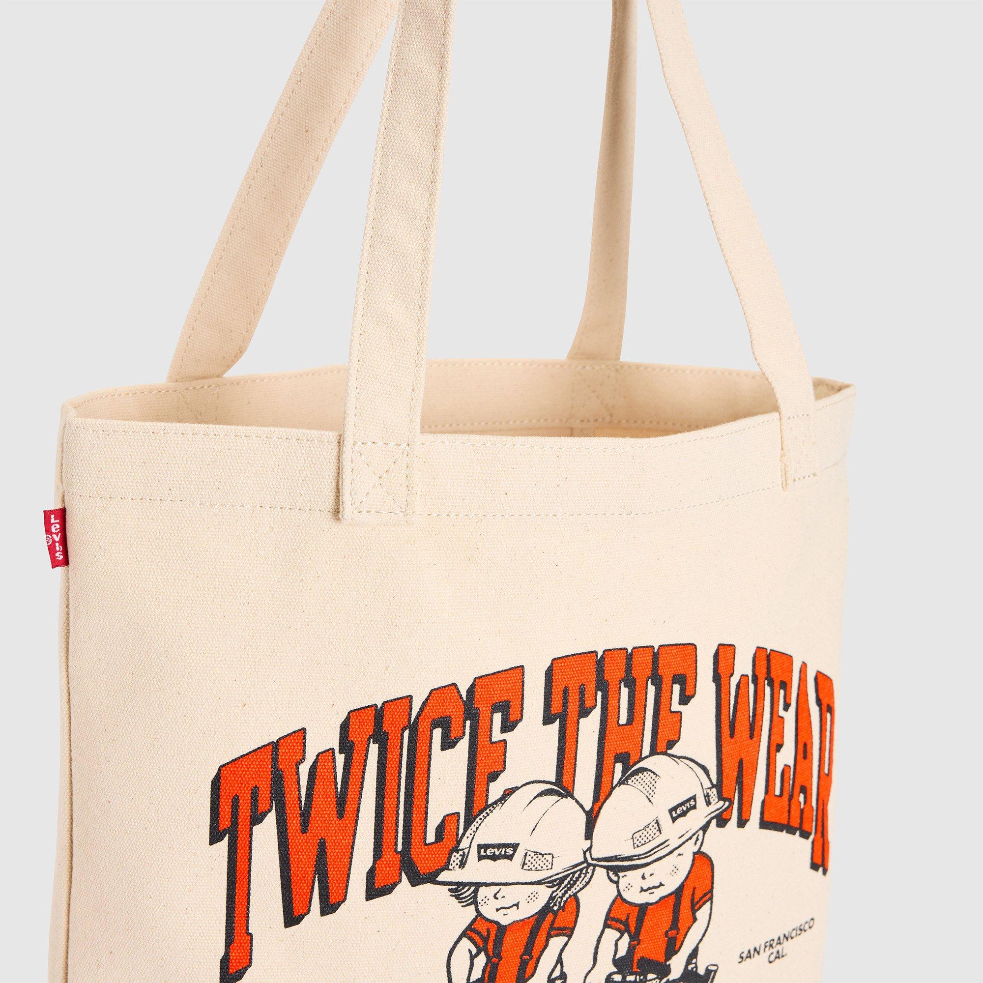 Orange / Black - Levis - Men's Graphic Tote Bag - 3