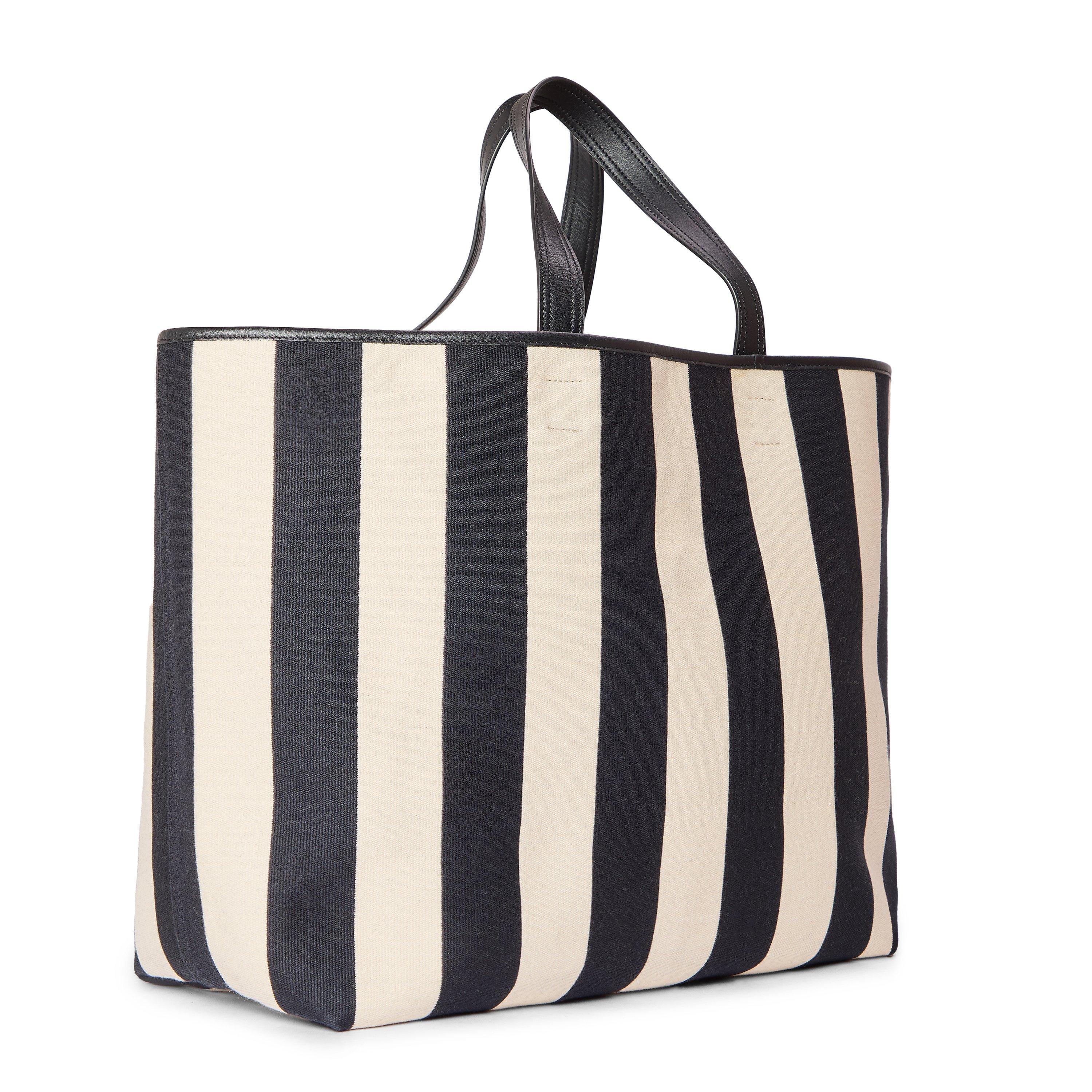 Blanc/Noir - Ami Paris - Women's Shopper Tote Bag - 2