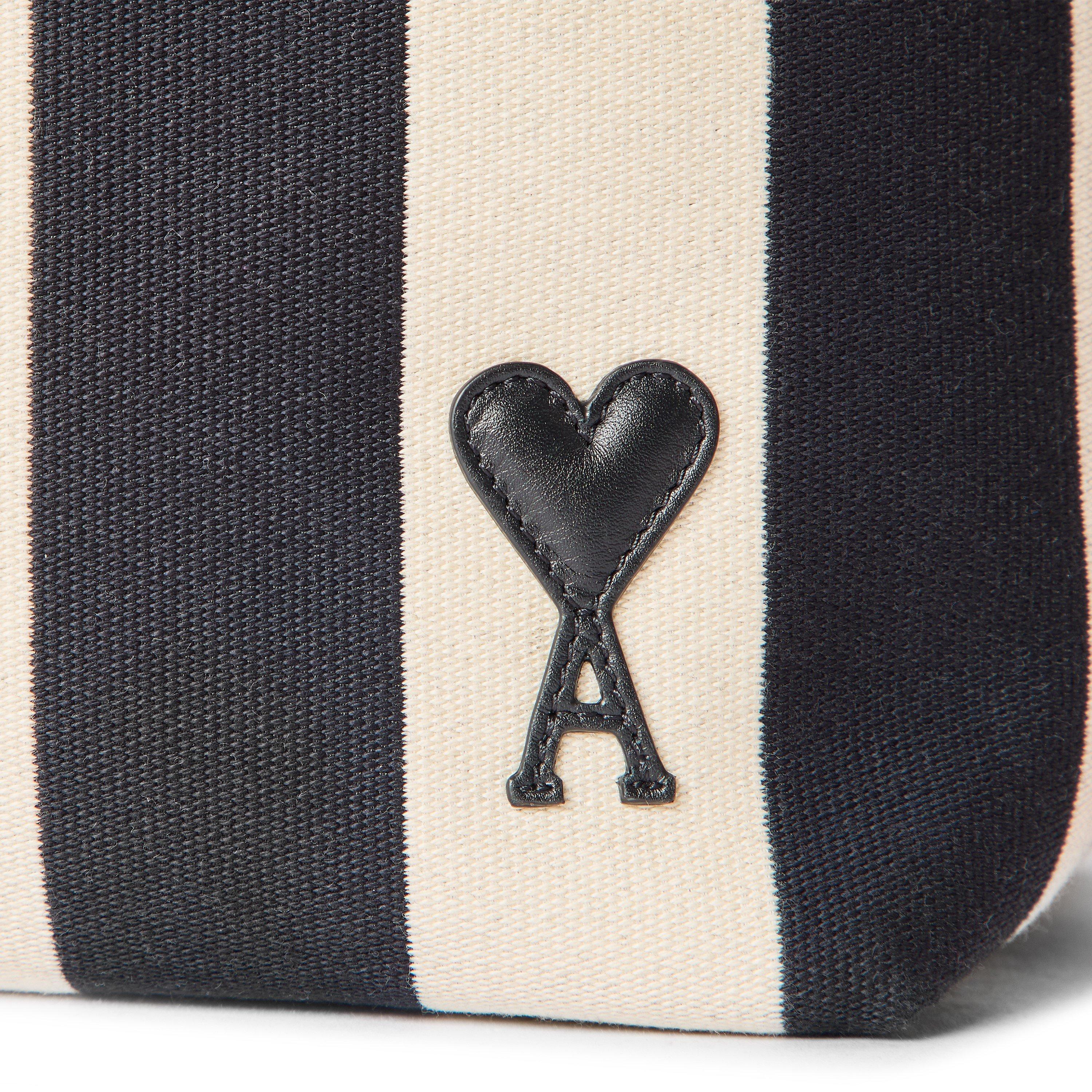 Blanc/Noir - Ami Paris - Women's Shopper Tote Bag - 3