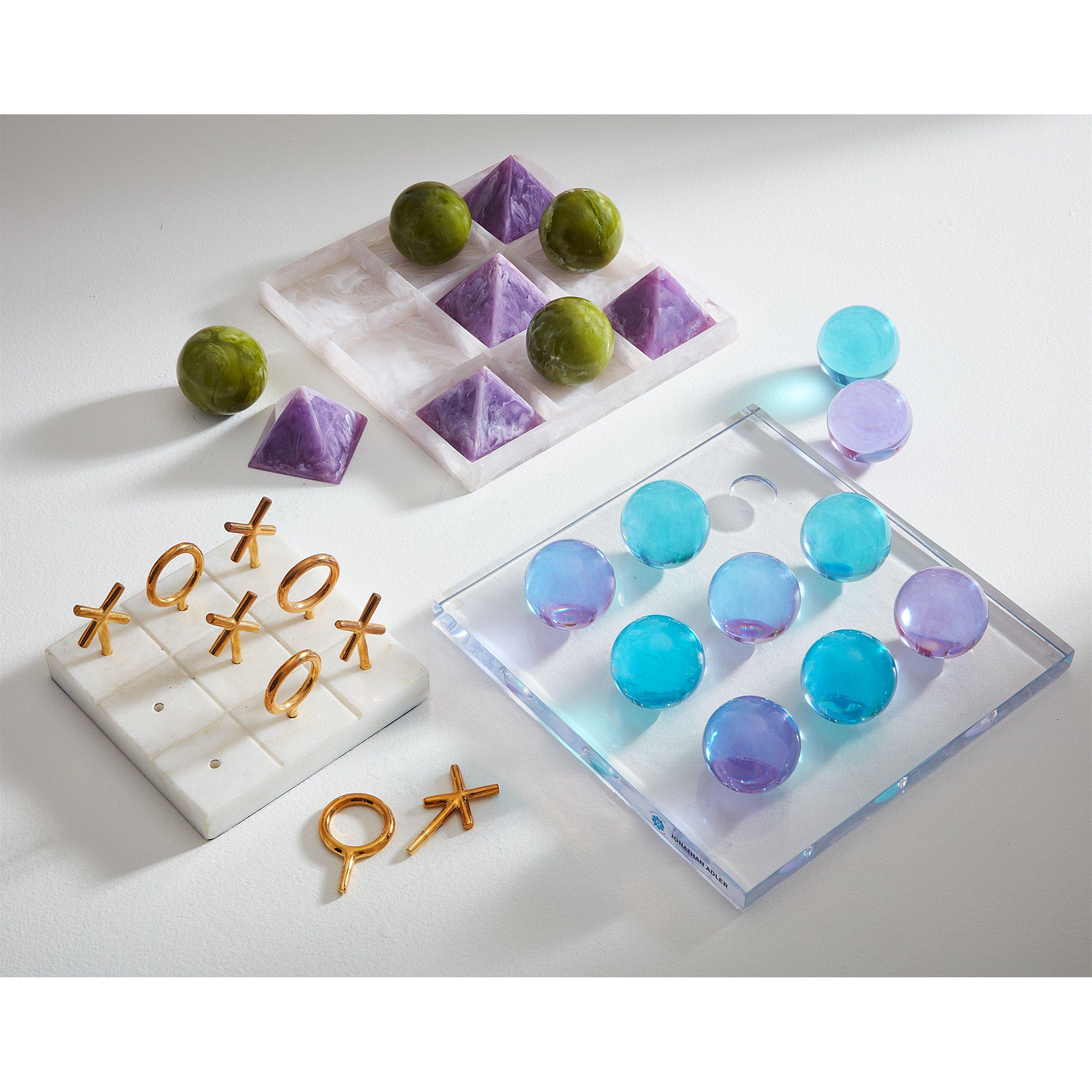 Purple - Jonathan Adler - JonathanAdler Acrylic Tic Tac Toe Set - 4