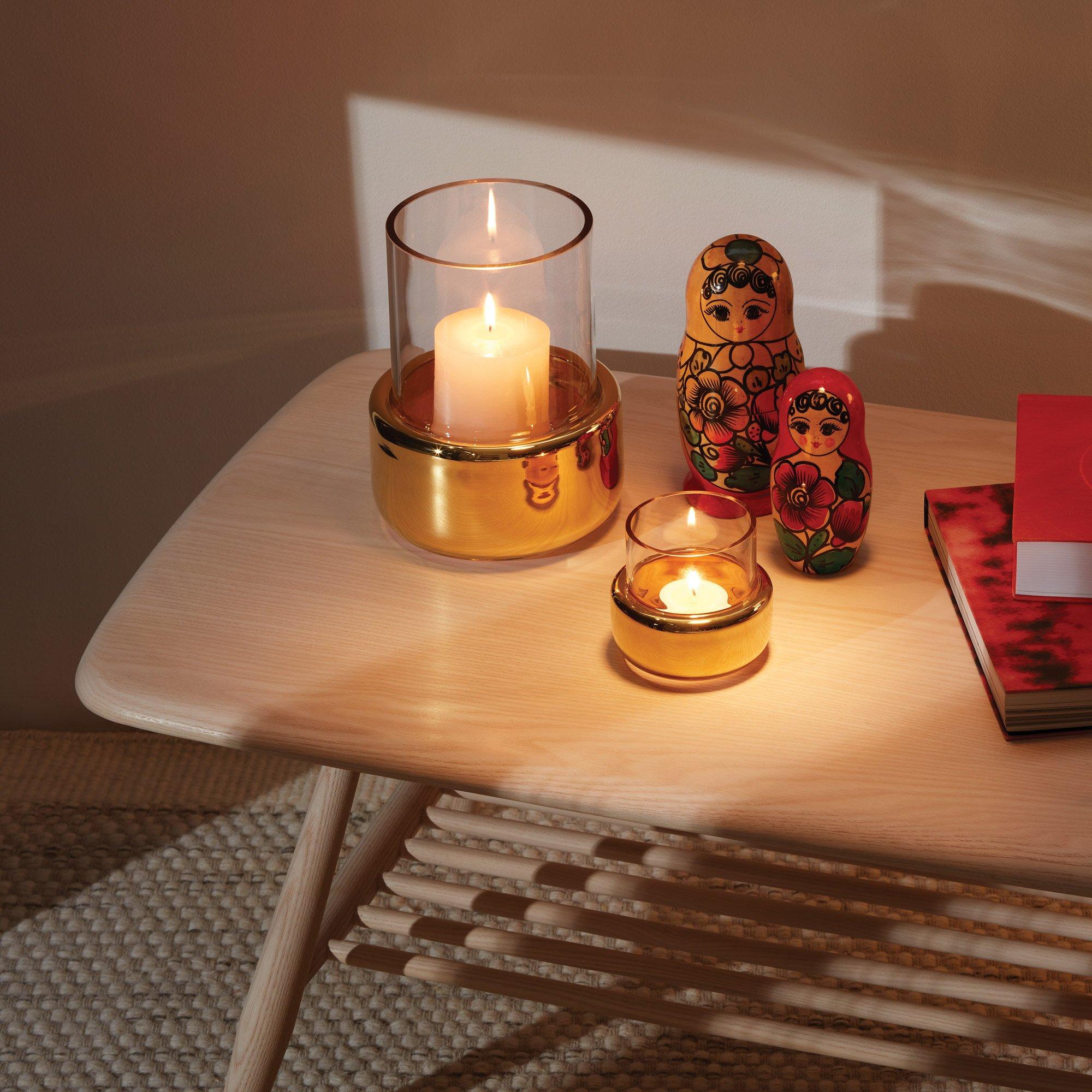 Clear/Gold - LSA - Aurum Lantern and Vase - 2