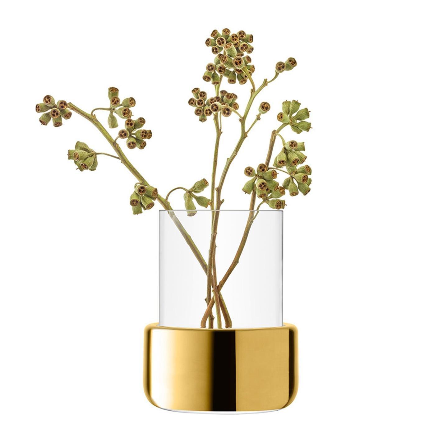 Clear/Gold - LSA - Aurum Lantern and Vase - 3