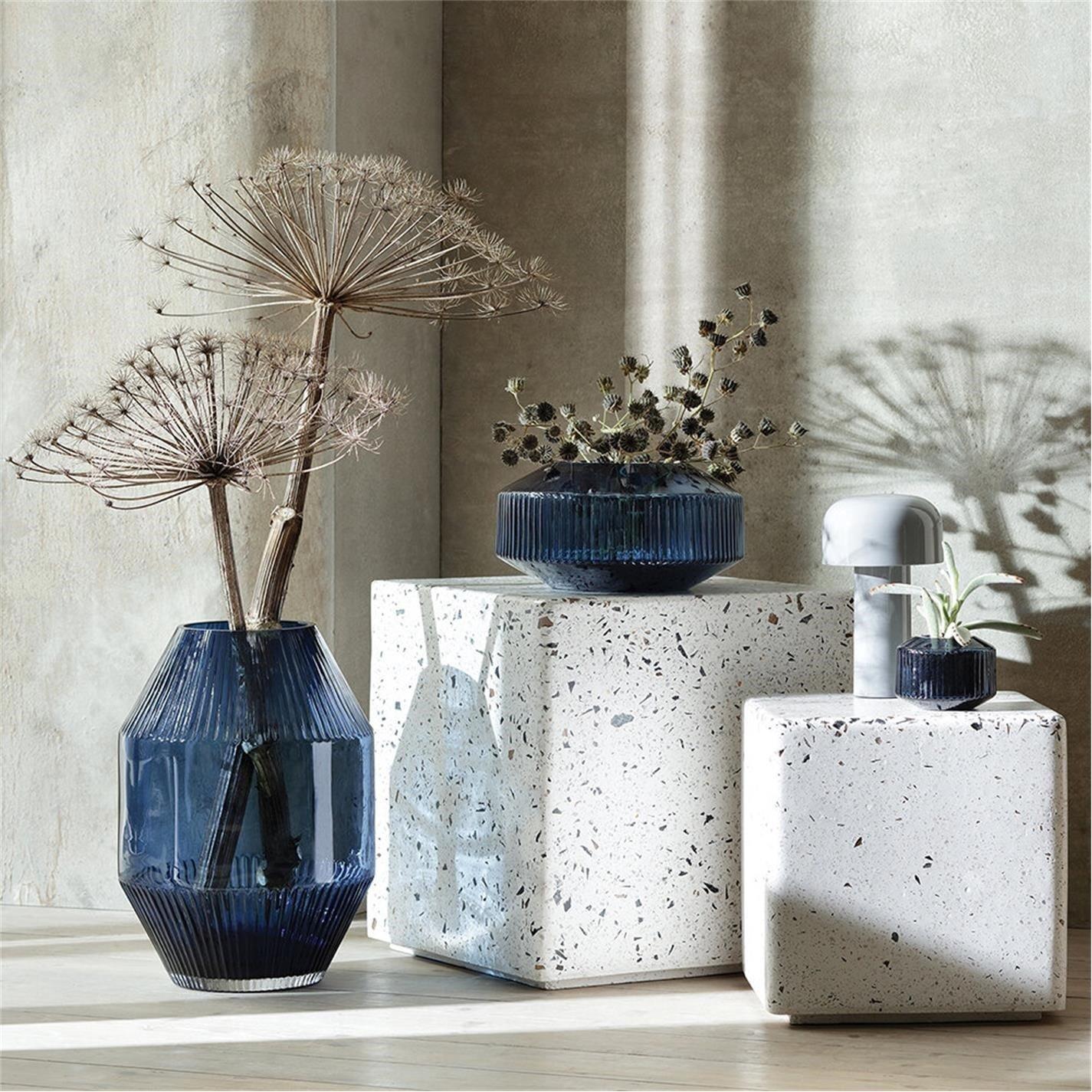 Blue - LSA - Rotunda Wide Vase - 4