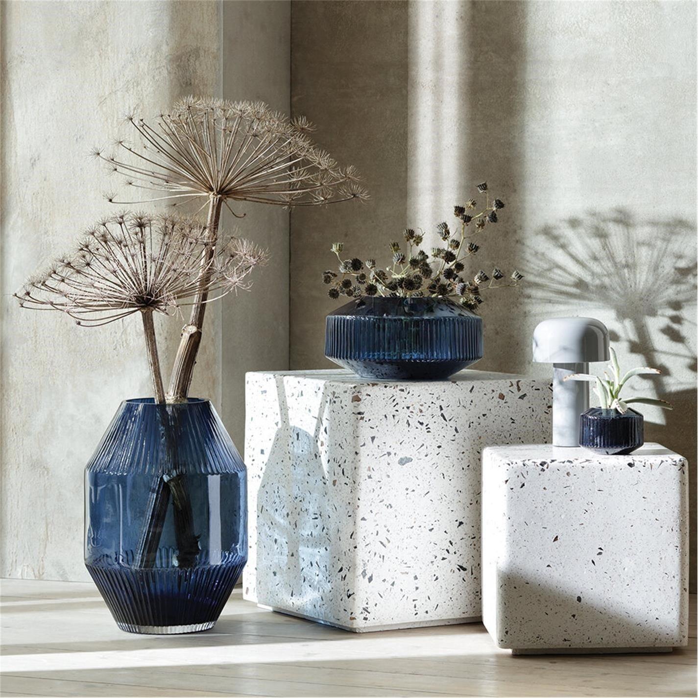 Blue - LSA - Rotunda Wide Vase - 5