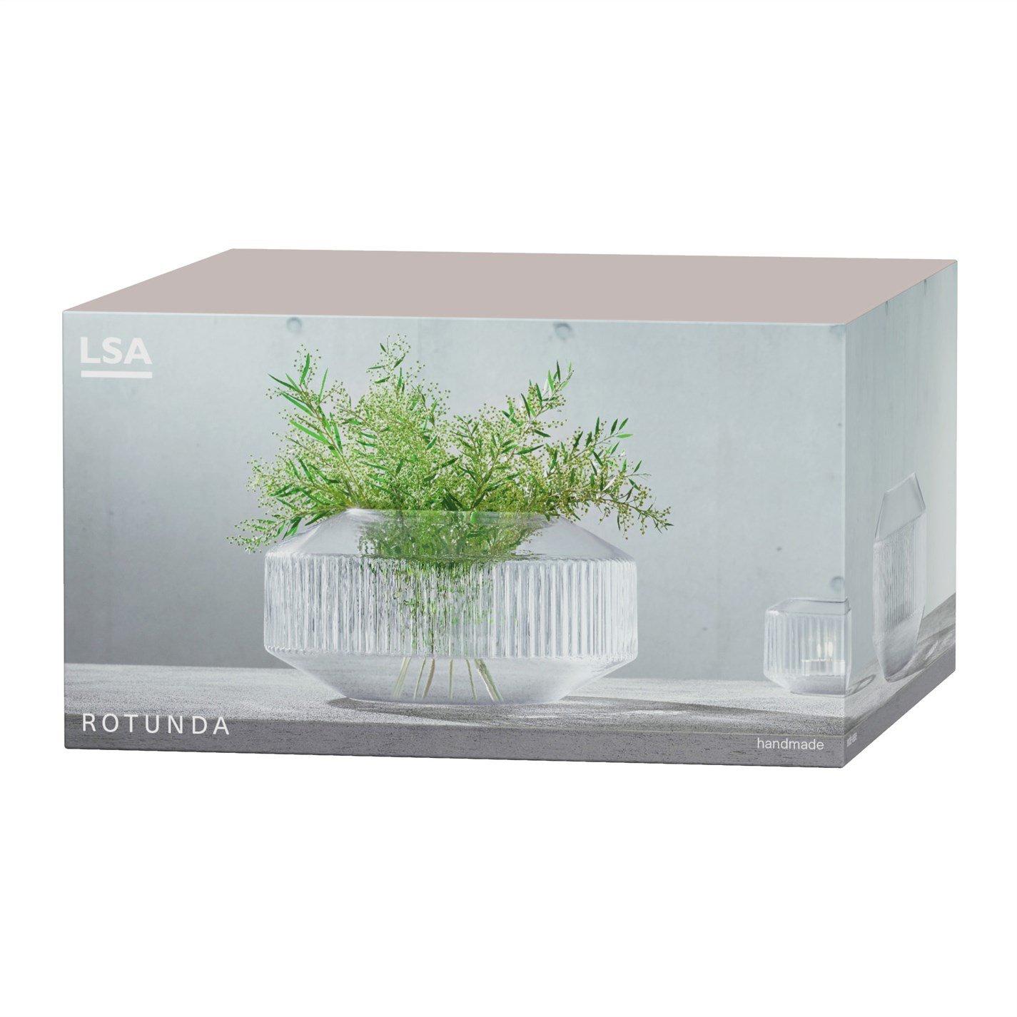 Clear - LSA - Rotunda Wide Vase - 6